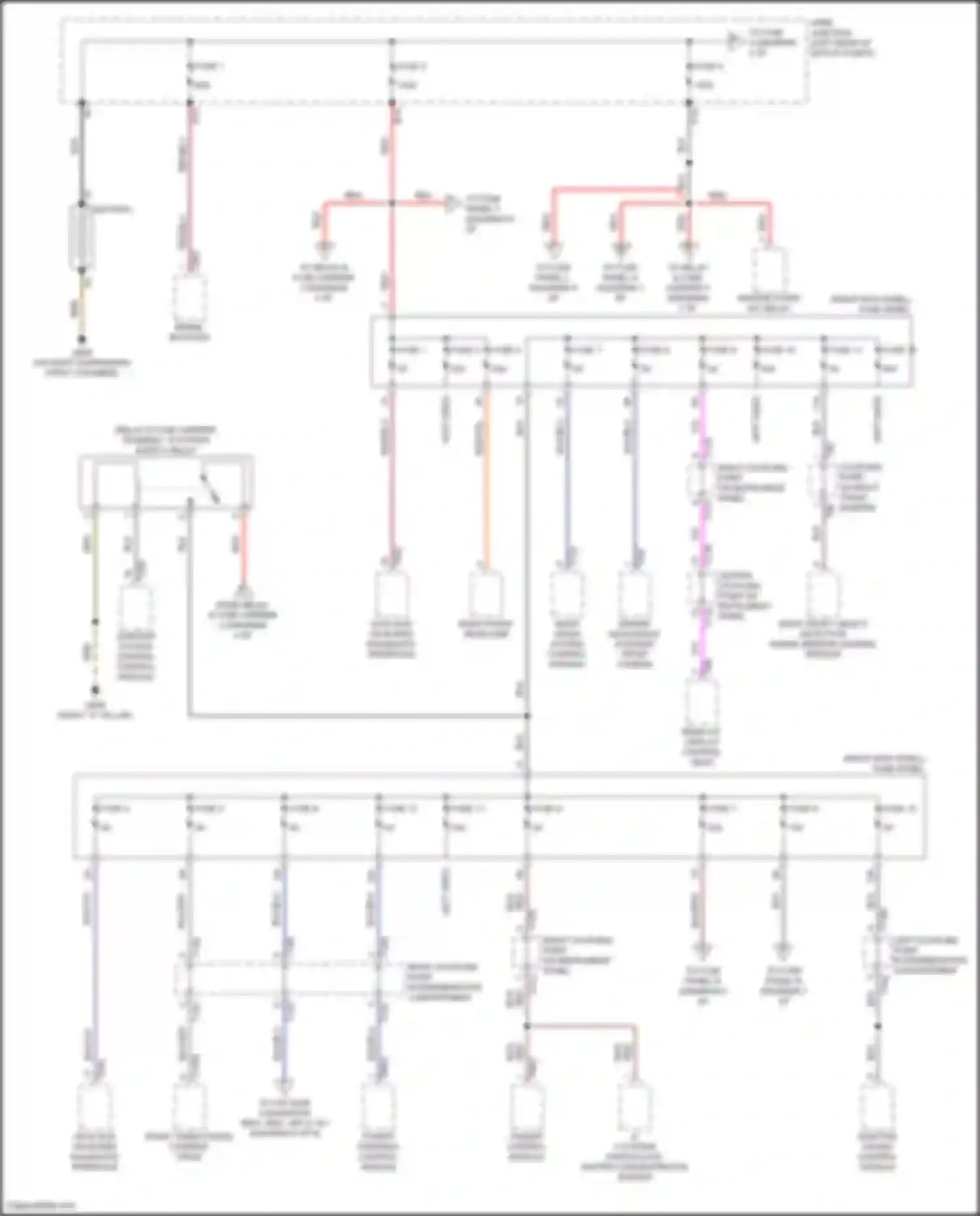 Wiring diagram rear a/c display control head for Audi e-tron GT I (2020-2024) (2 of 4)