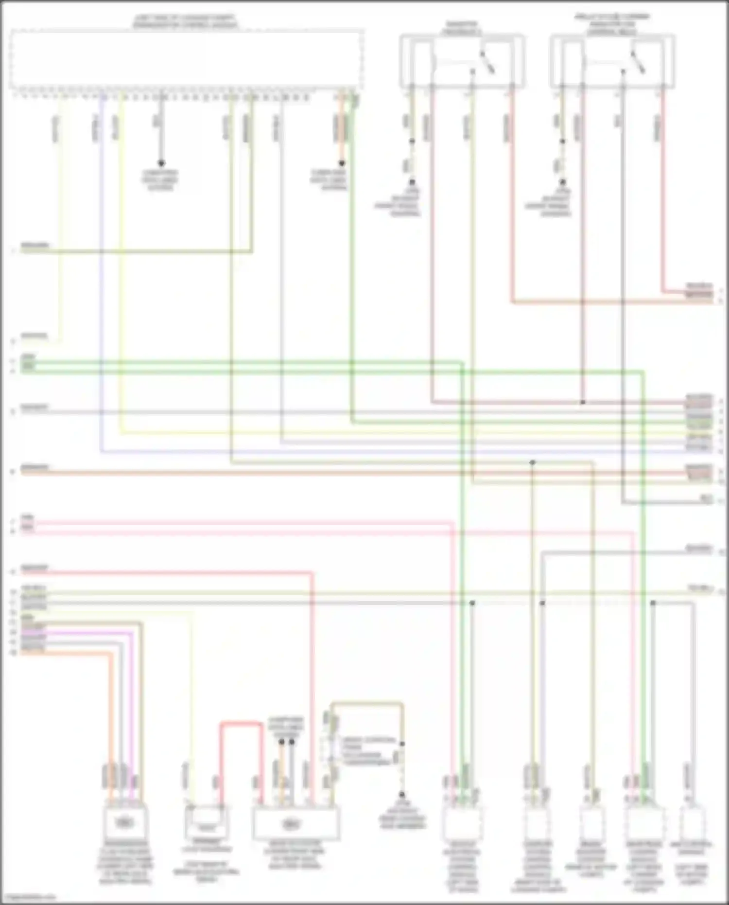 Wiring diagram right coupling point in luggage compartment for Audi e-tron GT I (2020-2024) (14 of 14)
