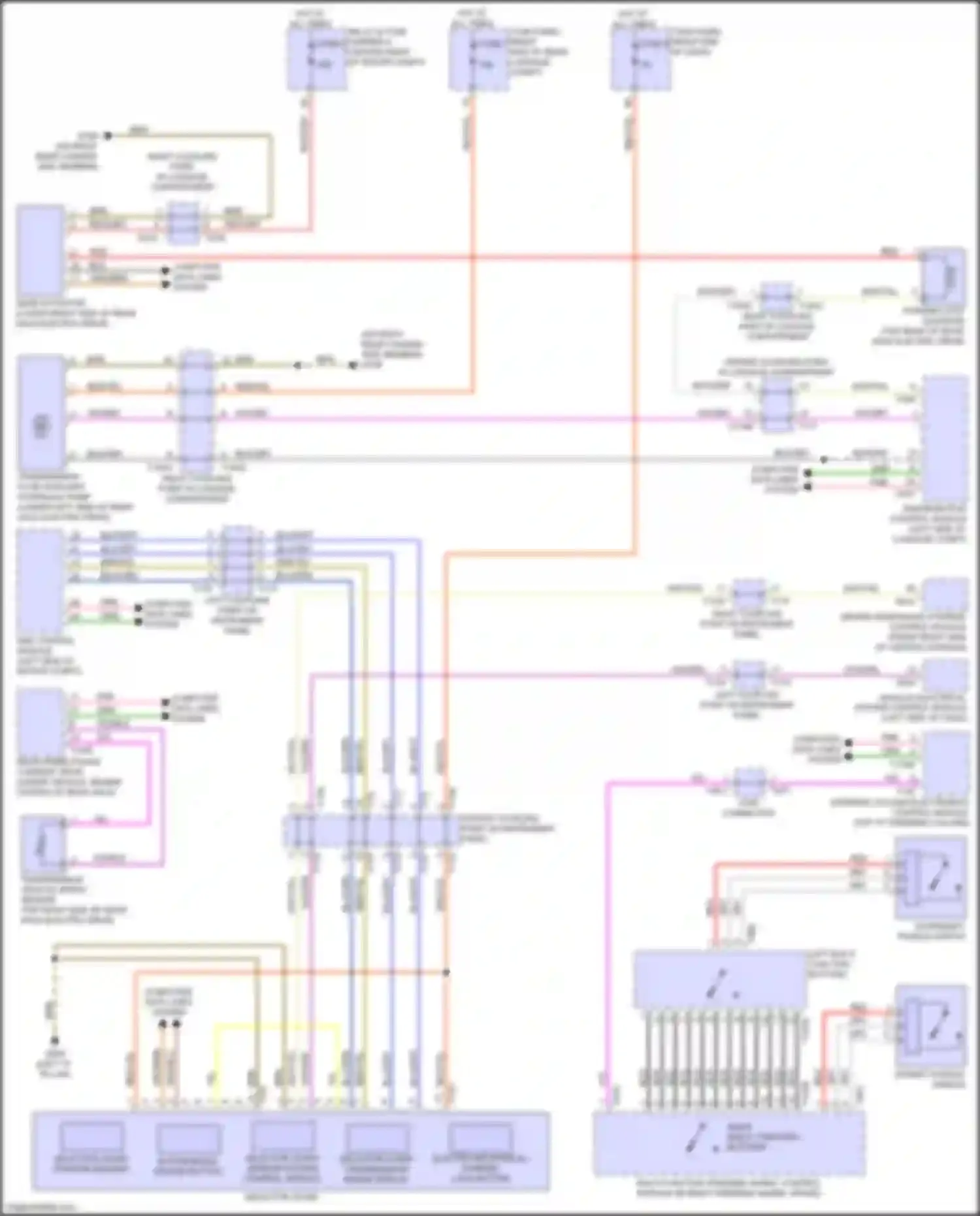 Wiring diagram right coupling point on instrument panel for Audi e-tron GT I (2020-2024) (1 of 25)