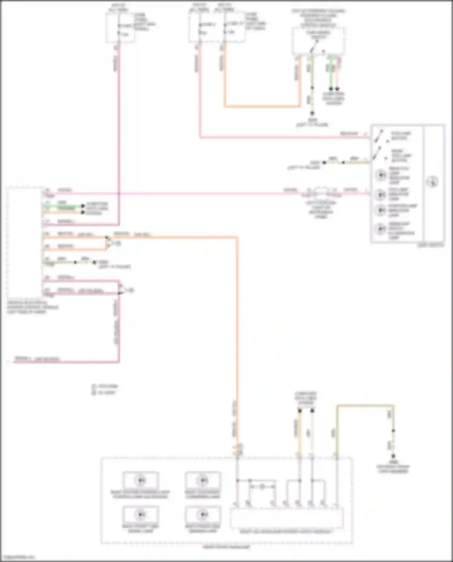Wiring diagram right daytime running lamp, position lamp led module for Audi e-tron GT I (2020-2024) (1 of 3)