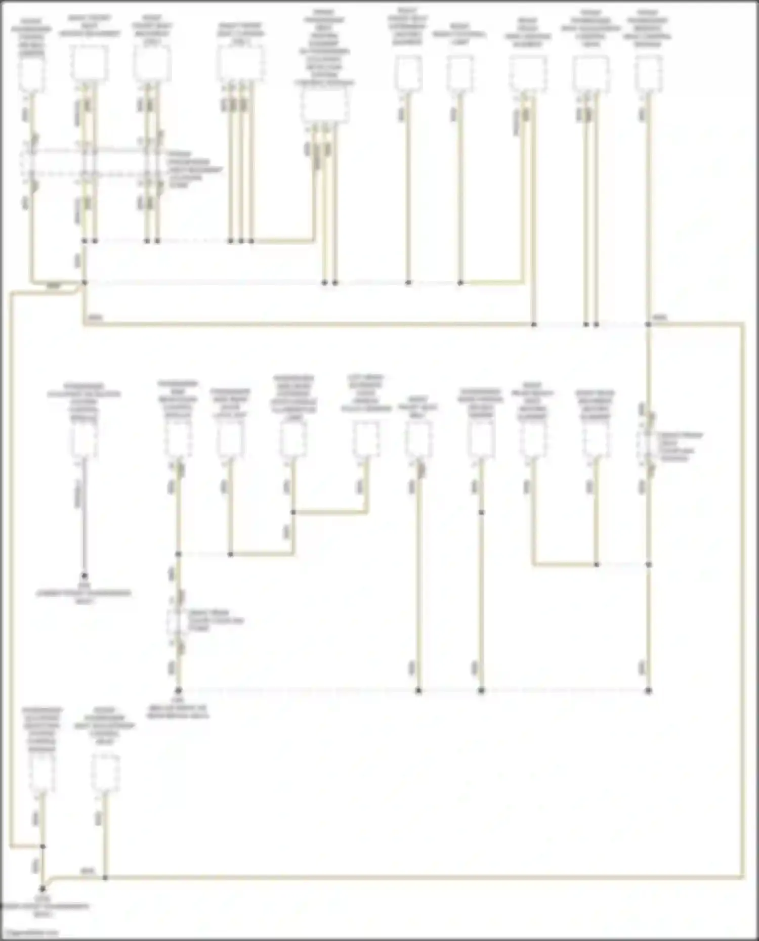 Wiring diagram right front seat heated backrest for Audi e-tron GT I (2020-2024) (1 of 2)