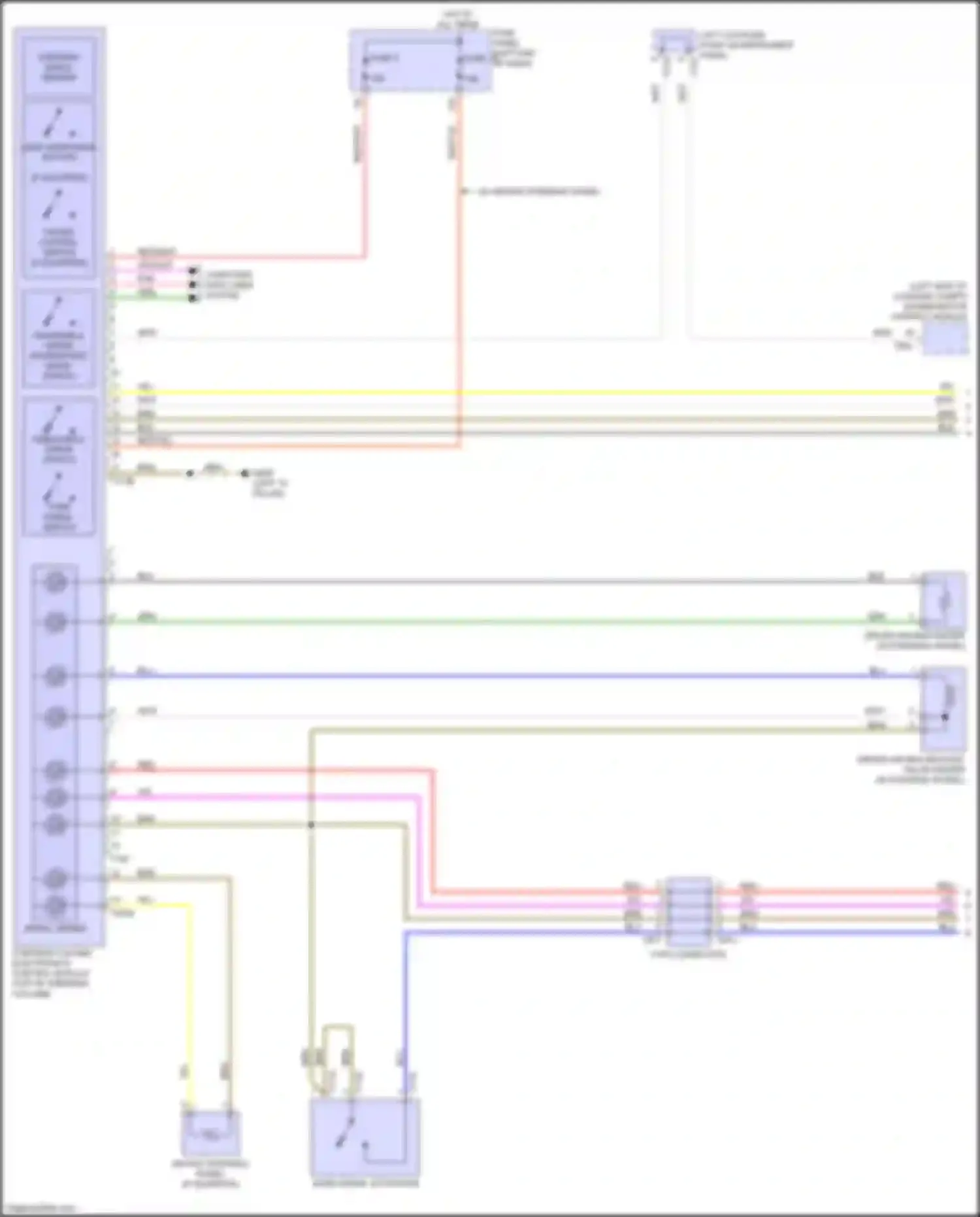 Wiring diagram steering column electronics control module for Audi e-tron GT I (2020-2024) (12 of 13)