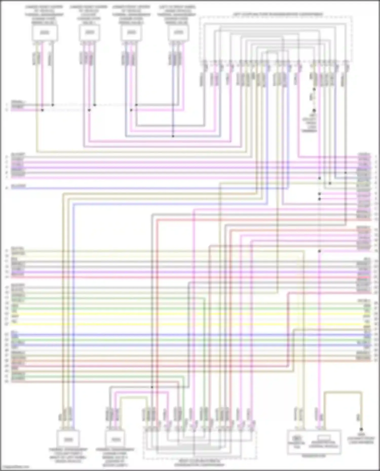Wiring diagram thermal management change-over, mixing valve 7 for Audi e-tron GT I (2020-2024) (1 of 1)