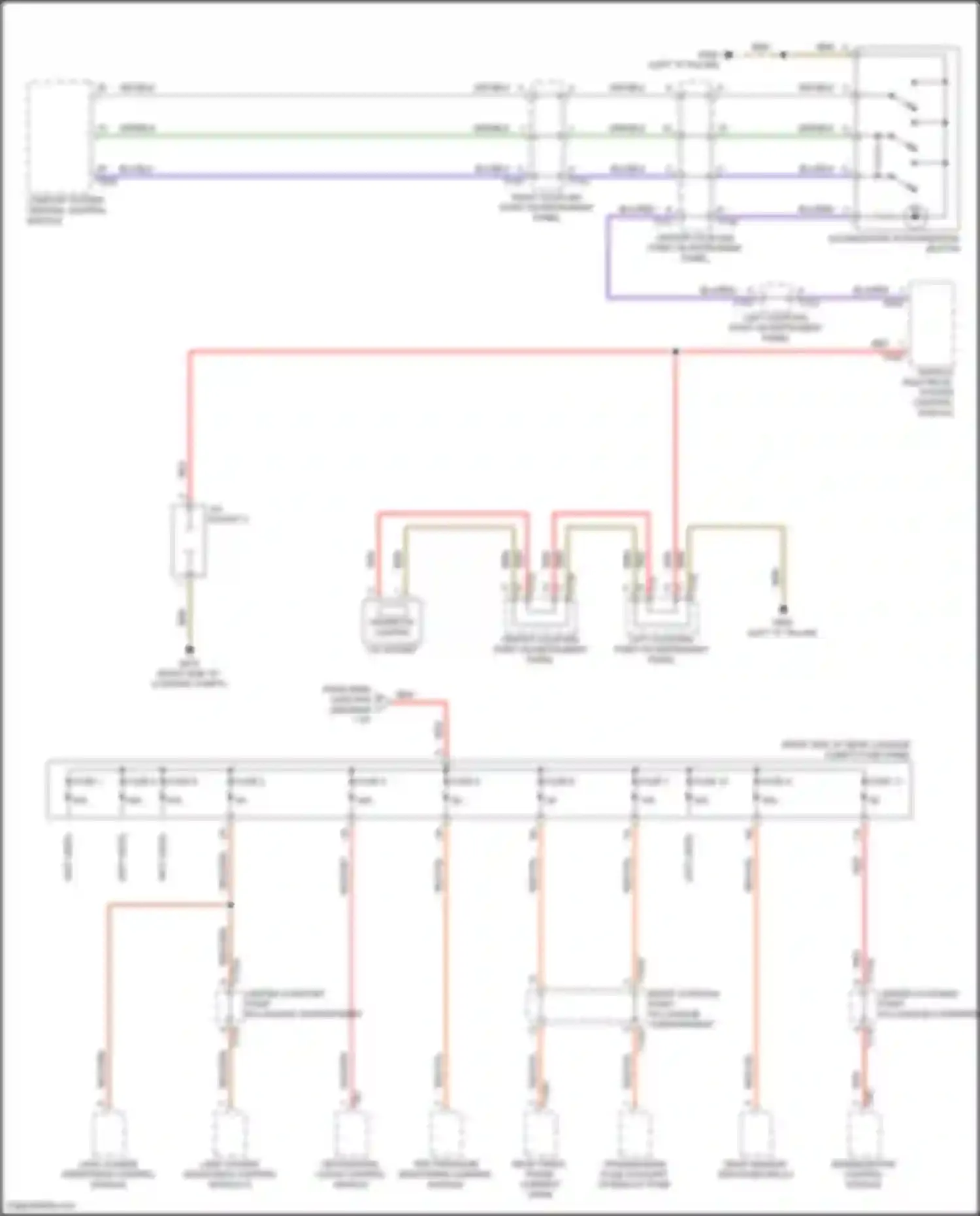 Wiring diagram tire pressure monitoring control module for Audi e-tron GT I (2020-2024) (3 of 4)