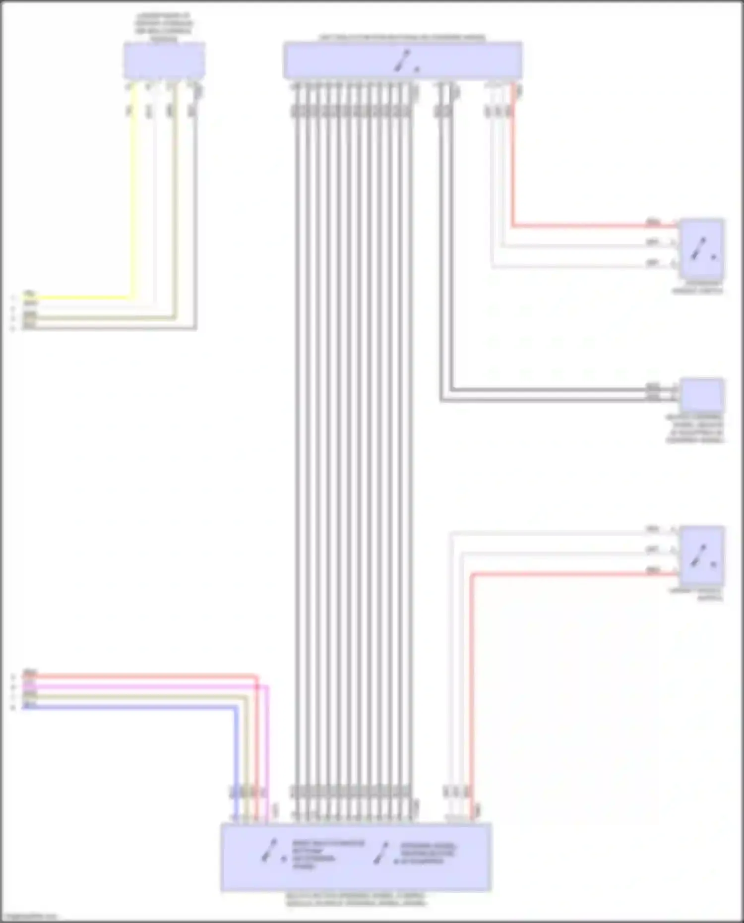 Wiring diagram upshift paddle switch for Audi e-tron GT I (2020-2024) (2 of 2)