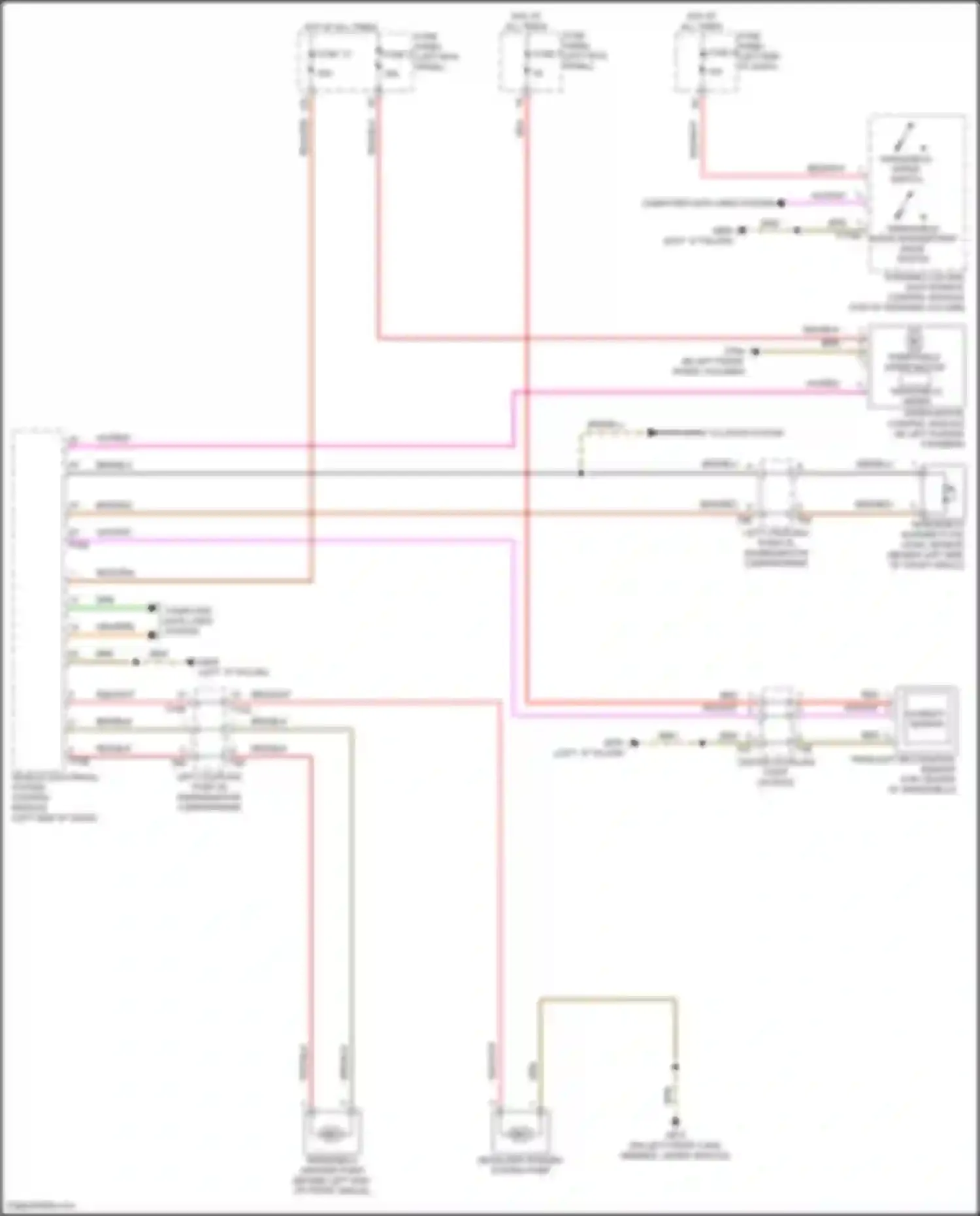Wiring diagram vehicle electrical system control module for Audi e-tron GT I (2020-2024) (20 of 39)