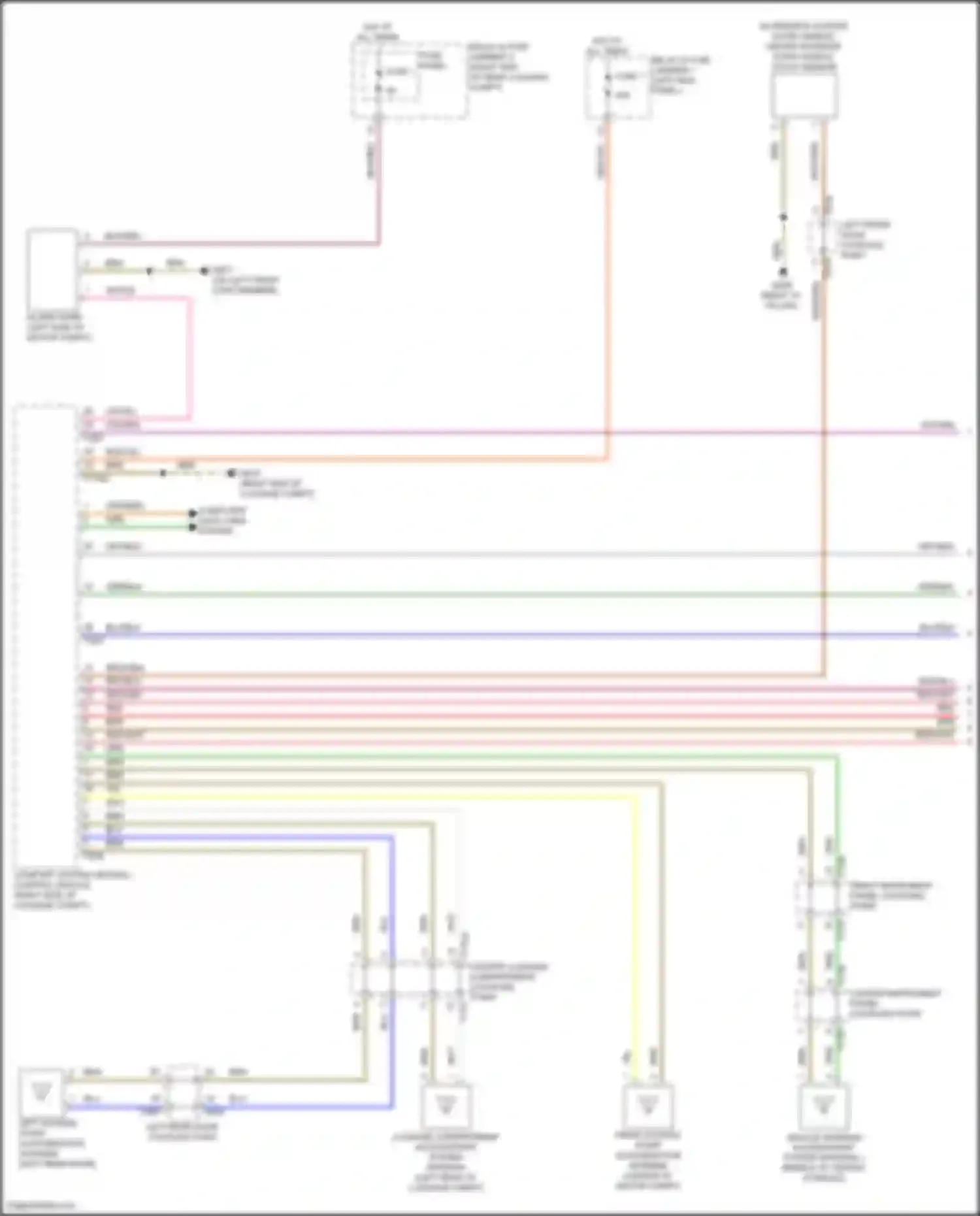 Wiring diagram vehicle interior access/start system antenna 1 for Audi e-tron GT I (2020-2024) (1 of 1)