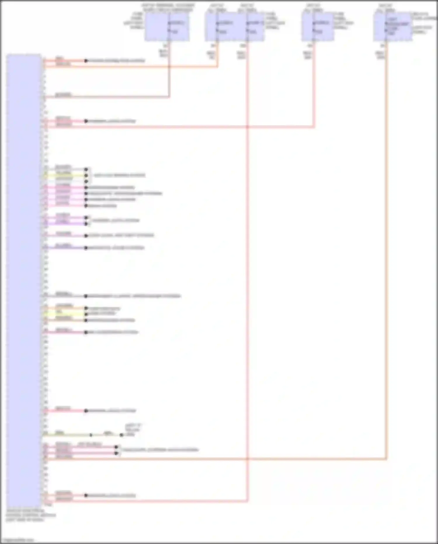 Wiring diagram wiper/washer system for Audi e-tron GT I (2020-2024) (2 of 2)