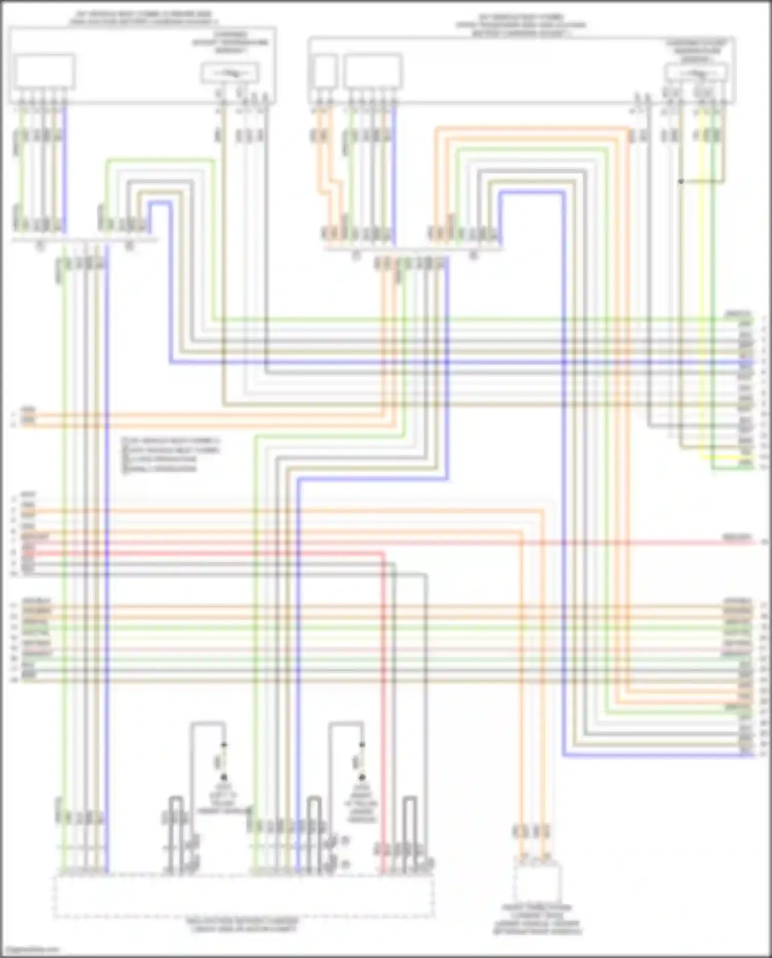 Wiring diagram w/o vehicle inlet combo 2 late production for Audi e-tron GT I (2020-2024) (1 of 1)