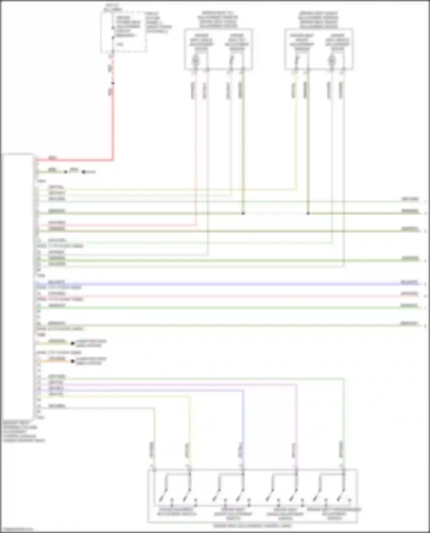 e-tron S Audi I (2020-2024): Driver"s memory seat circuit, w/ standard seats (1 of 2)