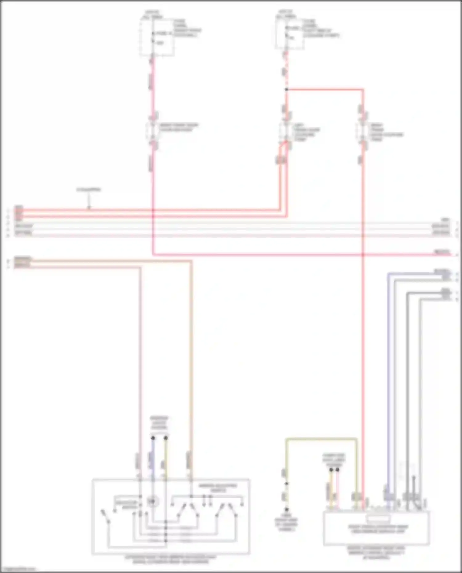 e-tron S Audi I (2020-2024): Memory mirrors circuit (2 of 3)