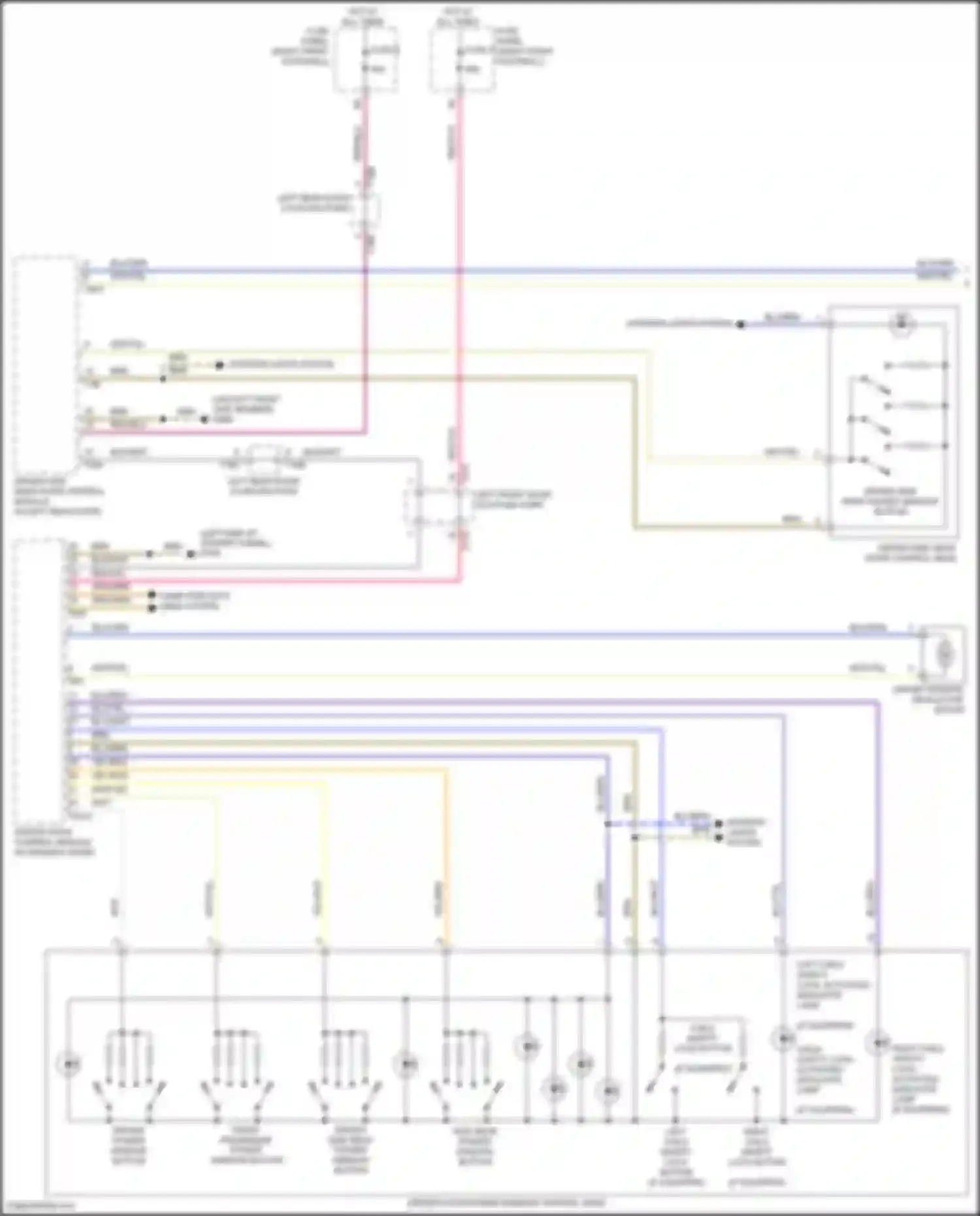 e-tron S Audi I (2020-2024): Power windows circuit (1 of 2)