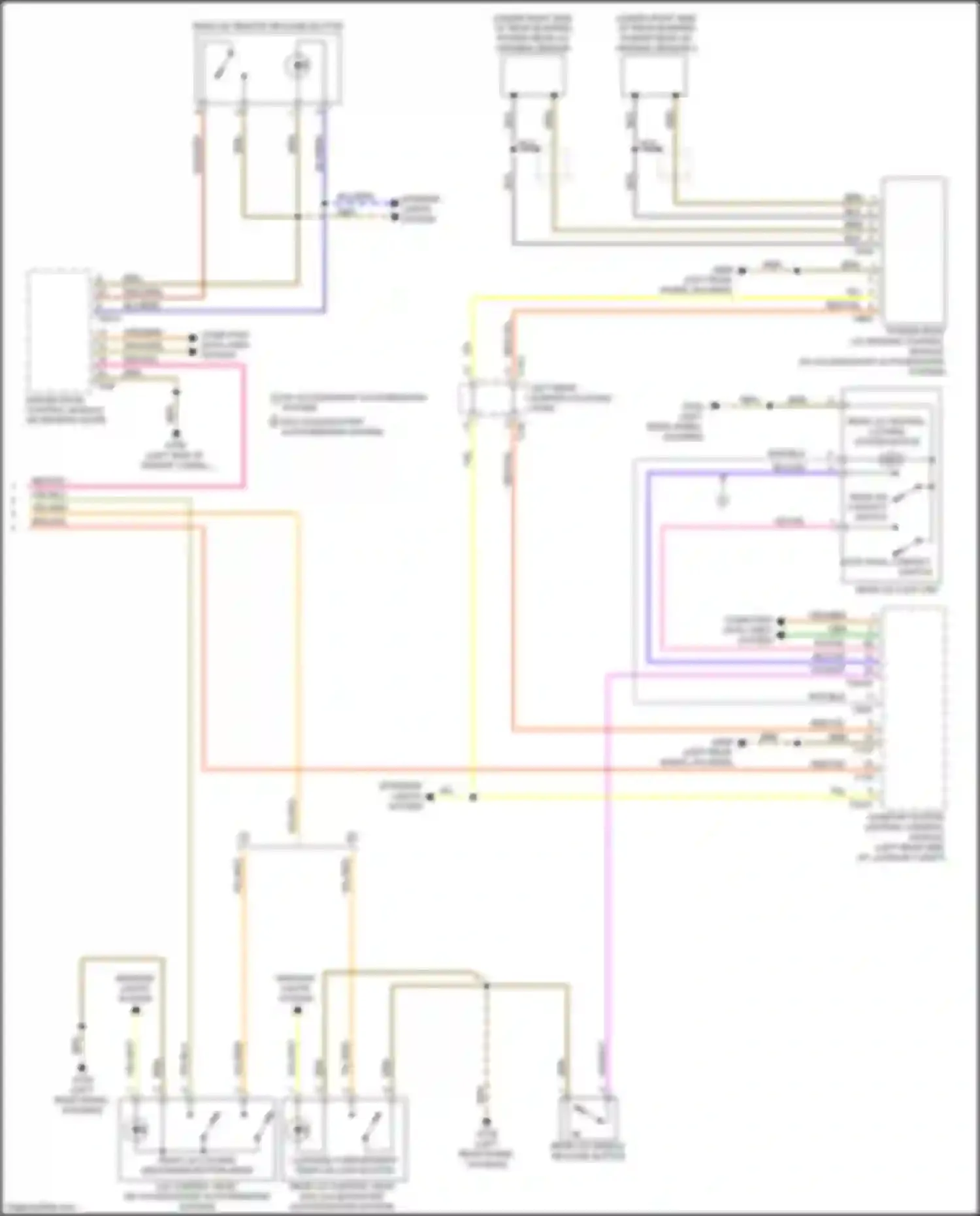 e-tron S Audi I (2020-2024): Trunk & fuel door release circuit (2 of 2)