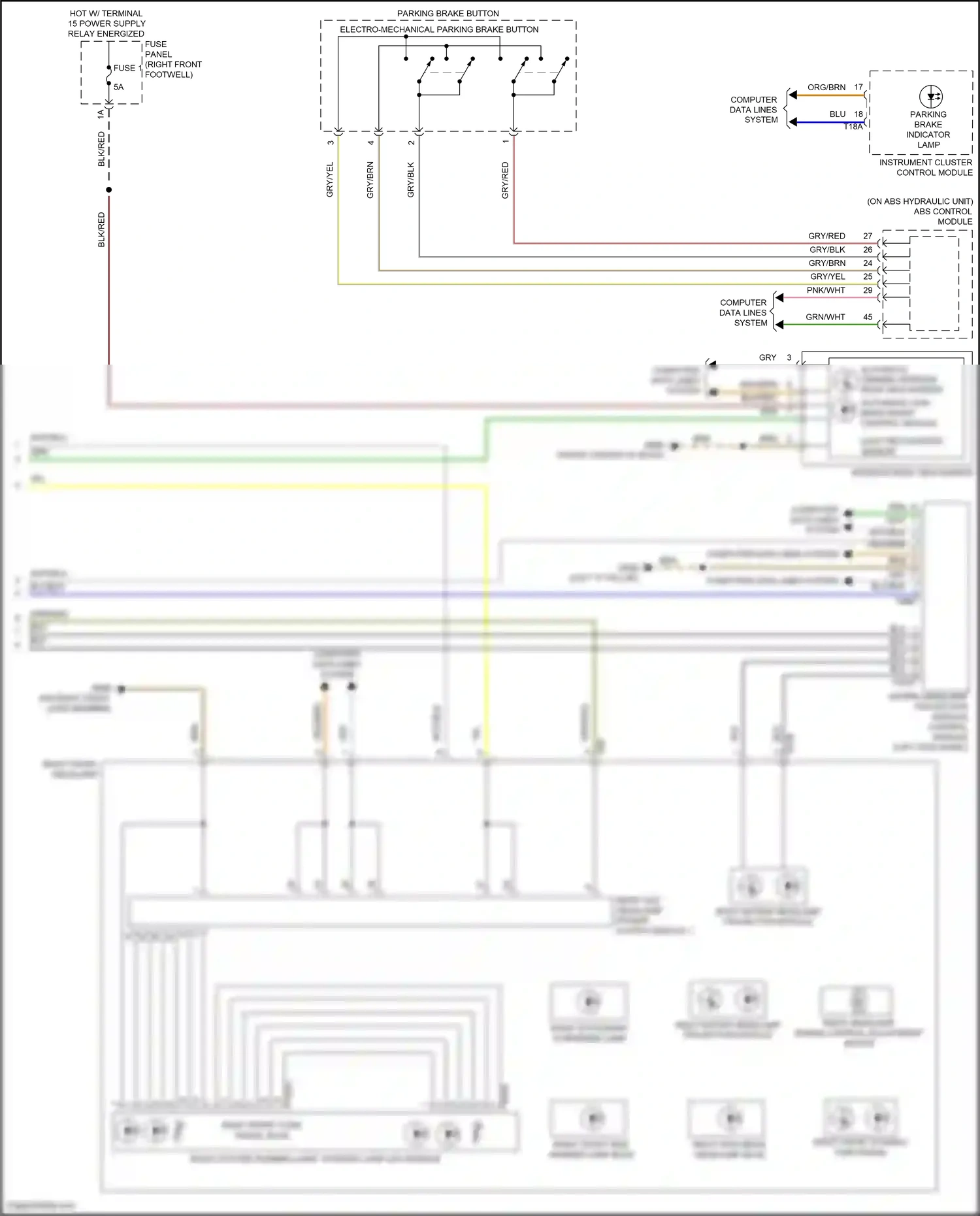 Audi e-tron S I (2020-2024) abs control module wiring diagram  (5 of 8)