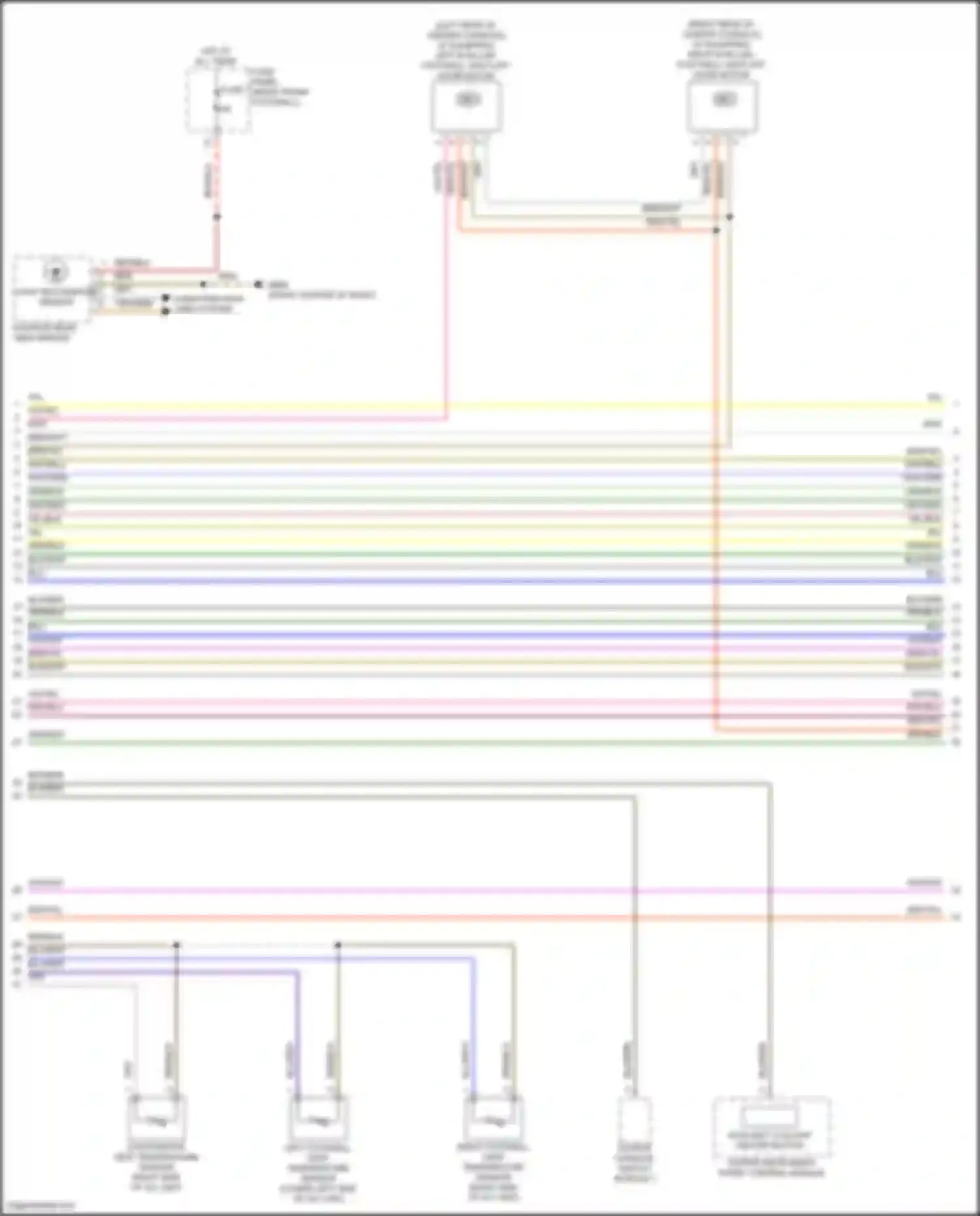 Wiring diagram auxiliary coolant heater button for Audi e-tron S I (2020-2024) (1 of 1)