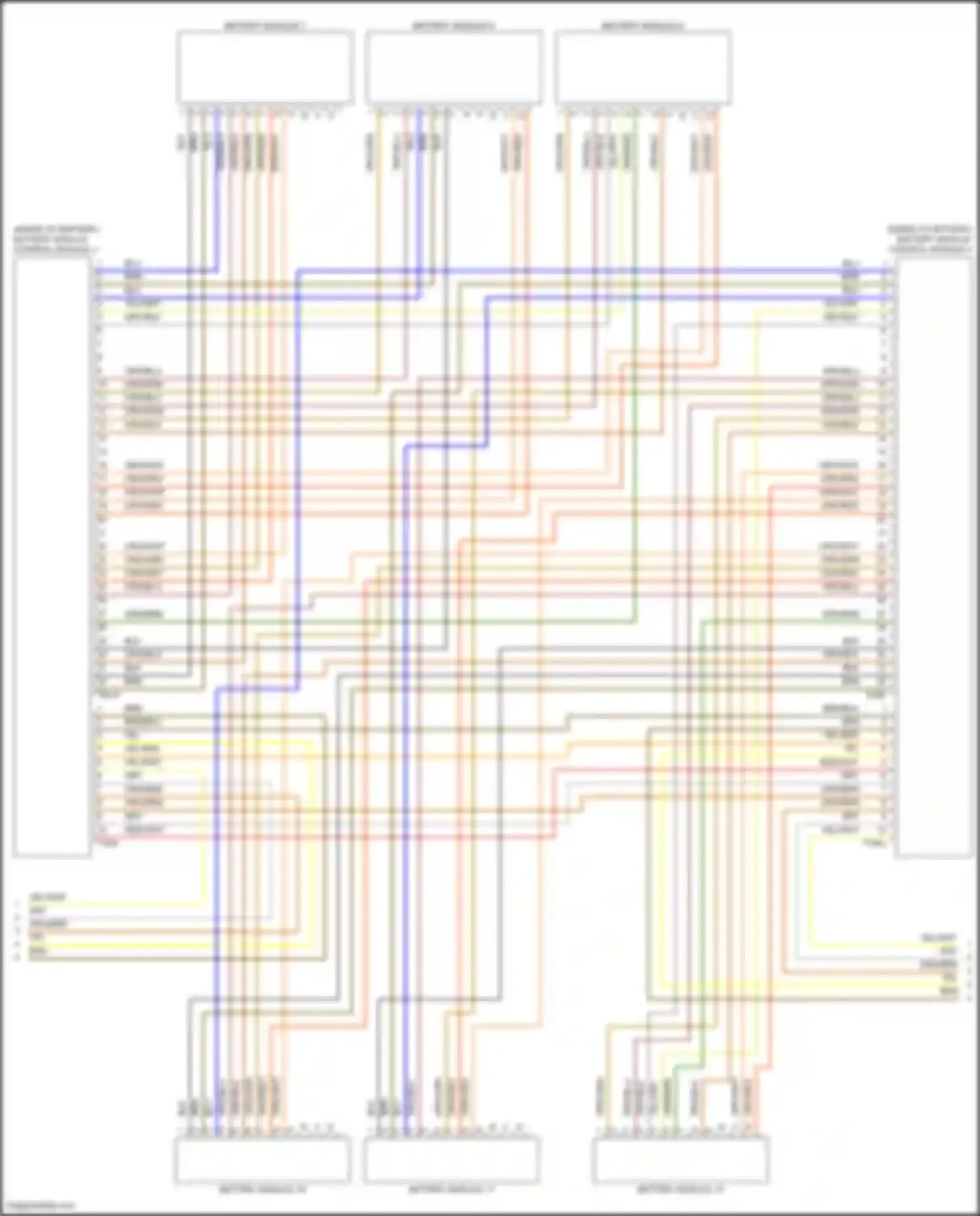 Wiring diagram battery module 7 for Audi e-tron S I (2020-2024) (1 of 1)