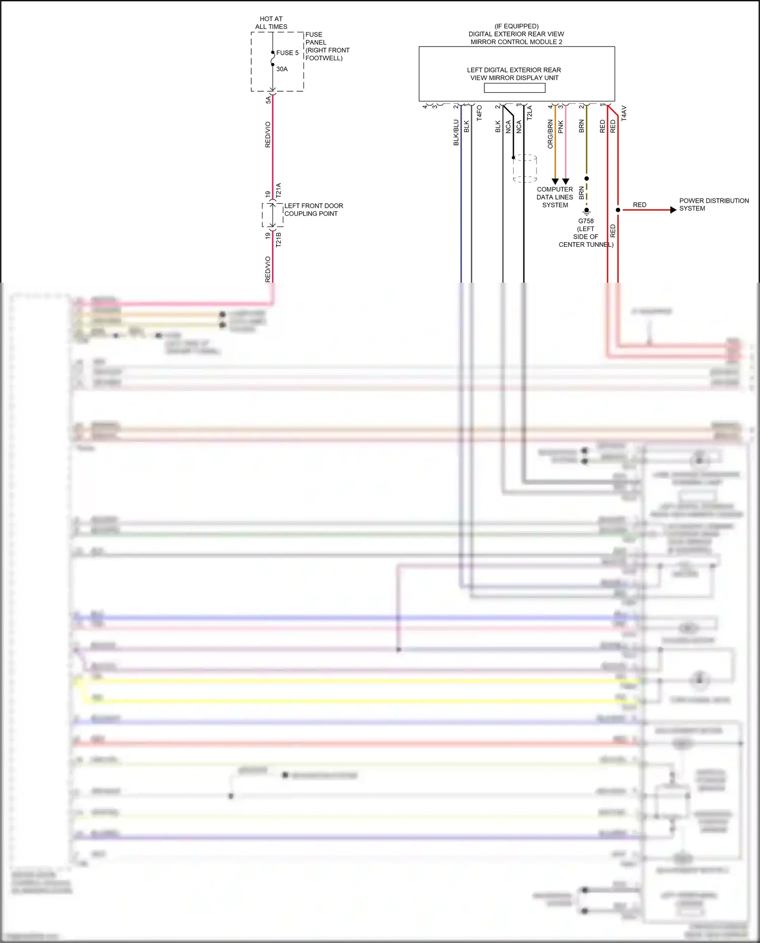 Audi e-tron S I (2020-2024) computer data lines system wiring diagram  (45 of 113)