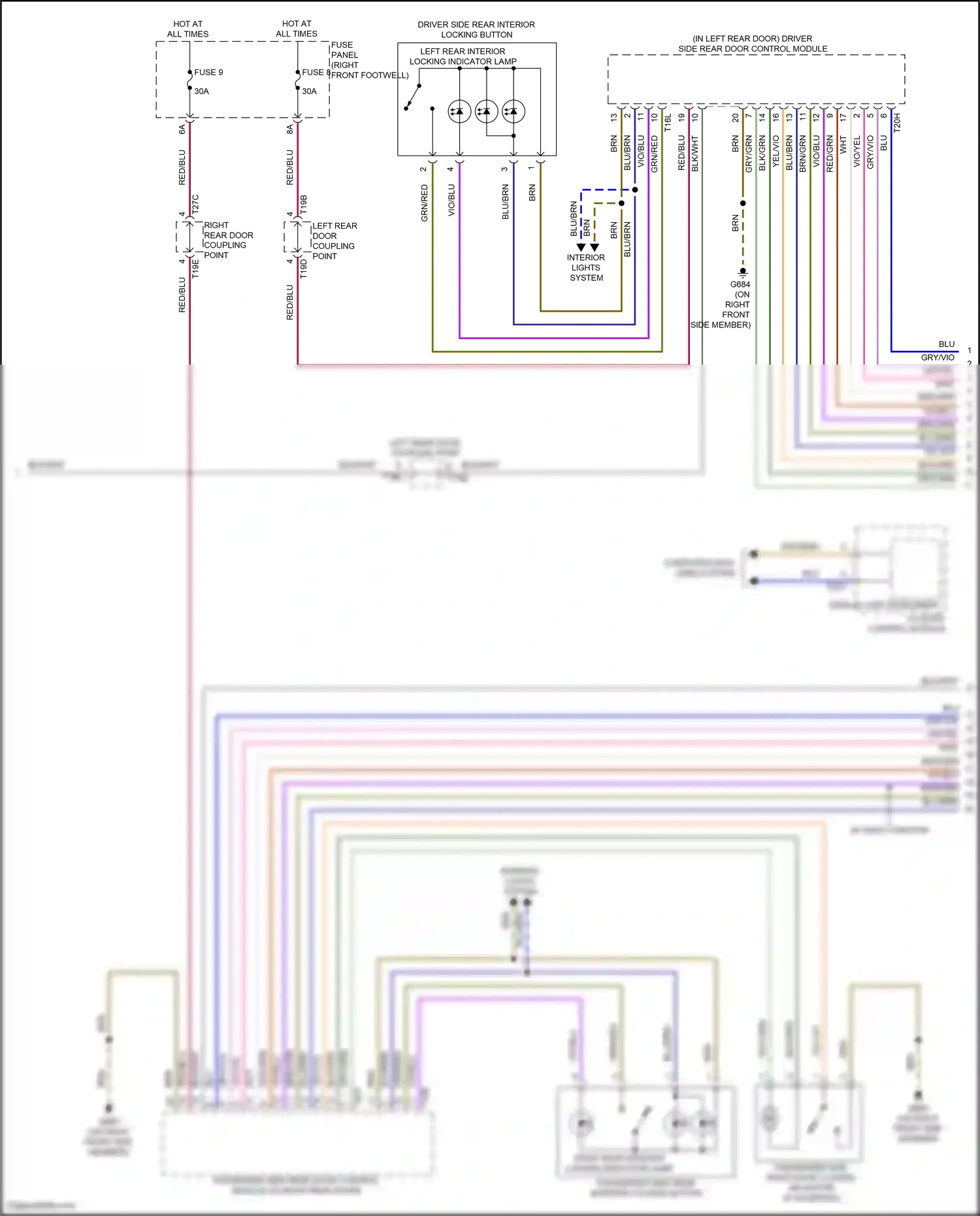 Audi e-tron S I (2020-2024) computer data lines system wiring diagram  (43 of 113)
