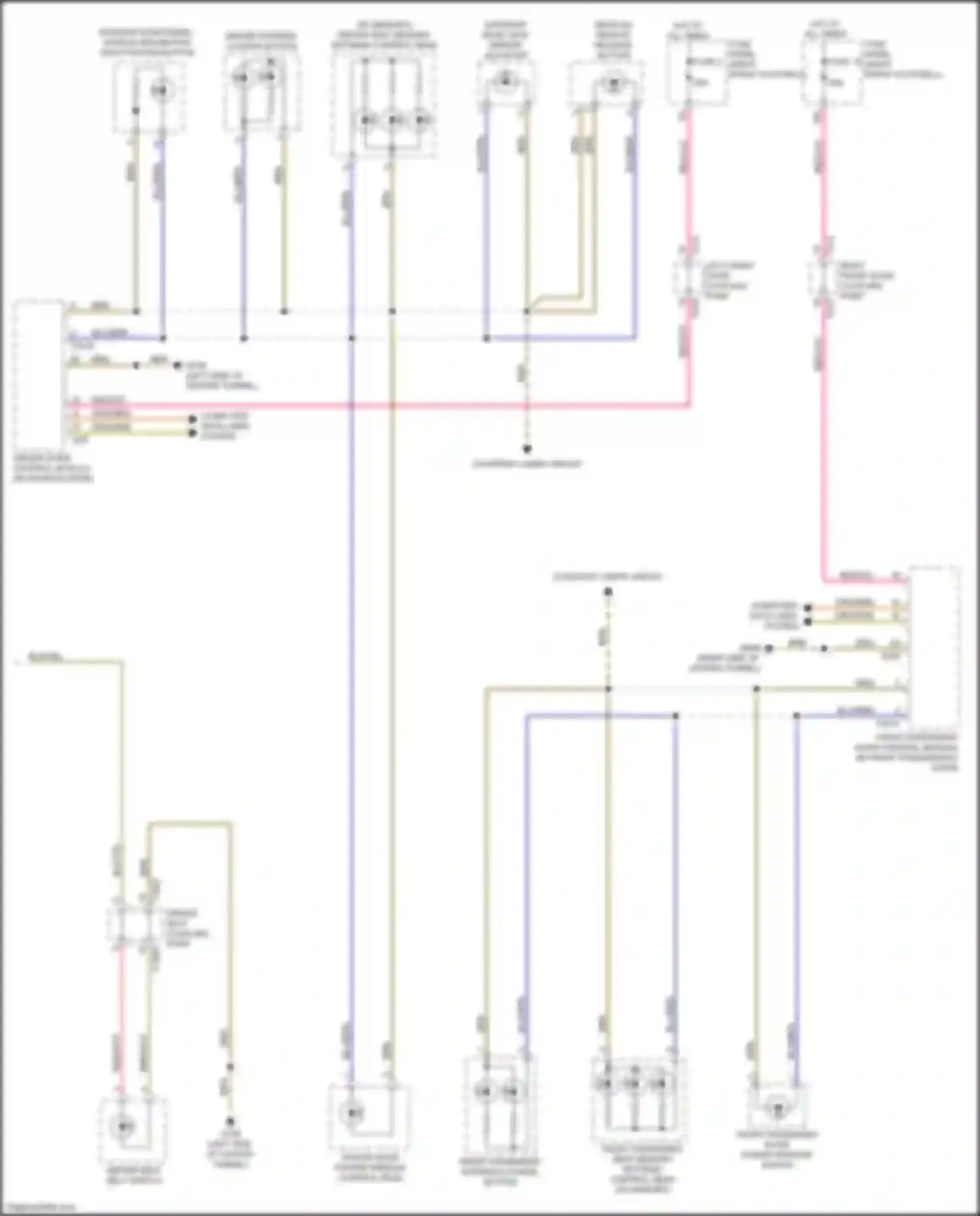 Wiring diagram courtesy lamps circuit for Audi e-tron S I (2020-2024) (1 of 1)