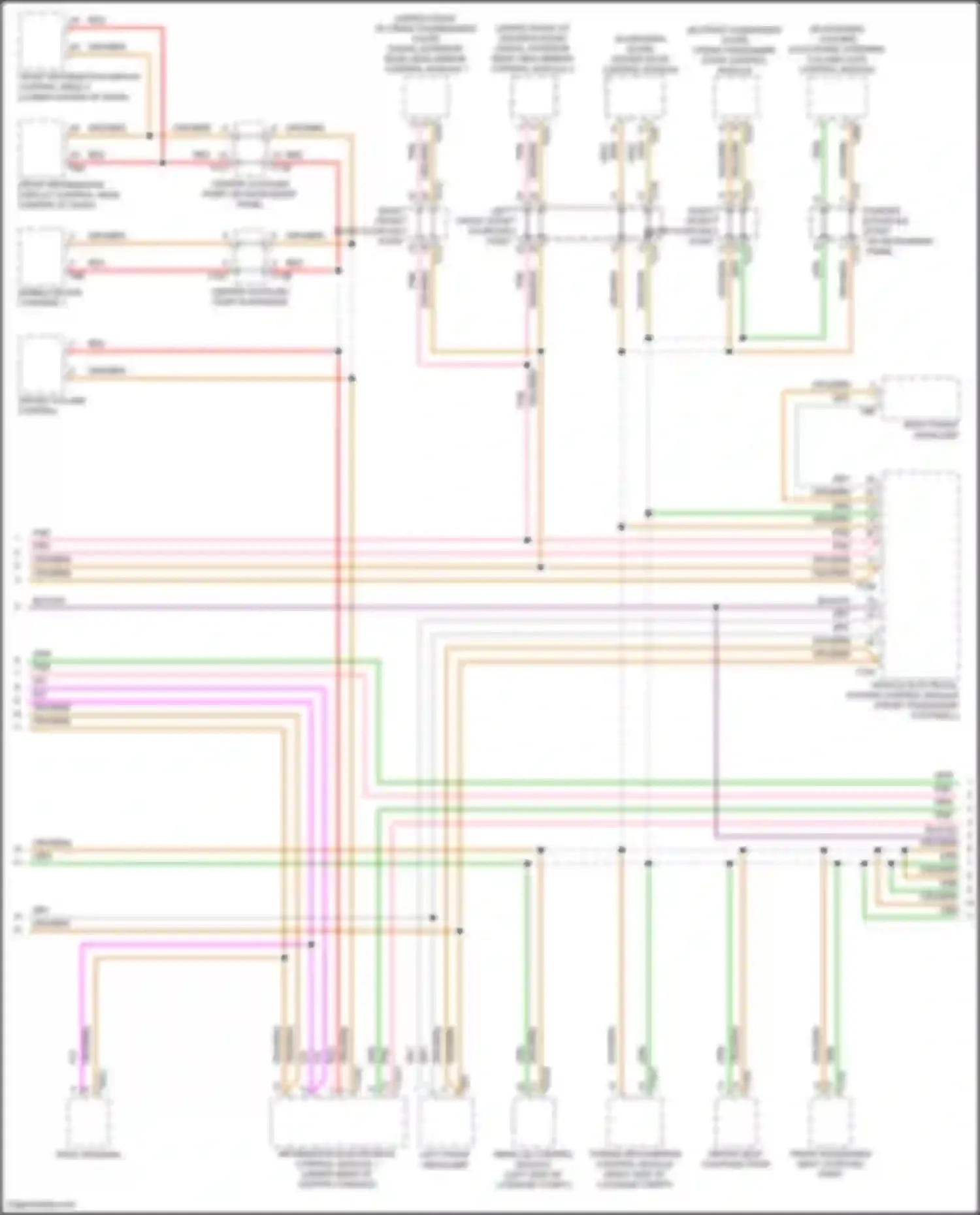 Wiring diagram digital exterior rear view mirror control module 2 for Audi e-tron S I (2020-2024) (1 of 5)
