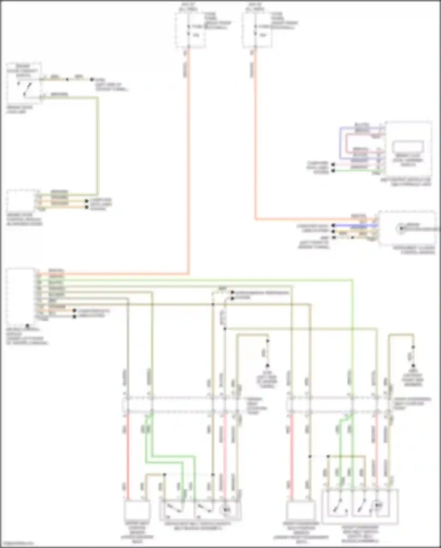 Wiring diagram driver door contact switch for Audi e-tron S I (2020-2024) (1 of 3)