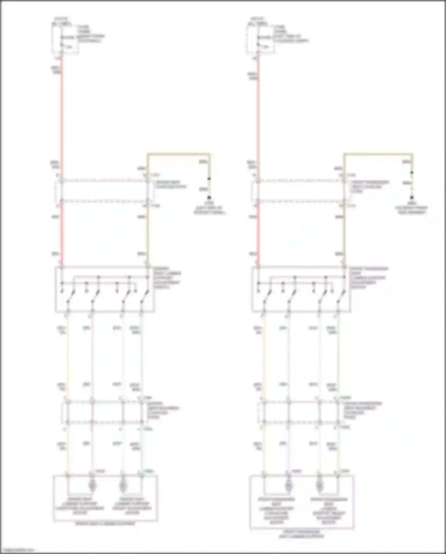 Wiring diagram driver seat lumbar support adjustment switch for Audi e-tron S I (2020-2024) (3 of 5)