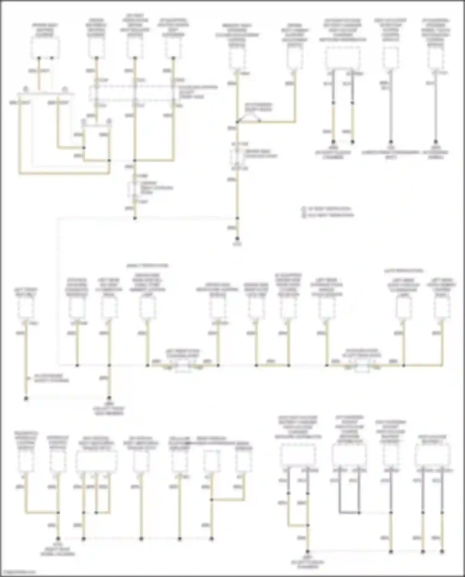 Wiring diagram driver side rear side sill panel strip ambient lighting lamp for Audi e-tron S I (2020-2024) (2 of 2)
