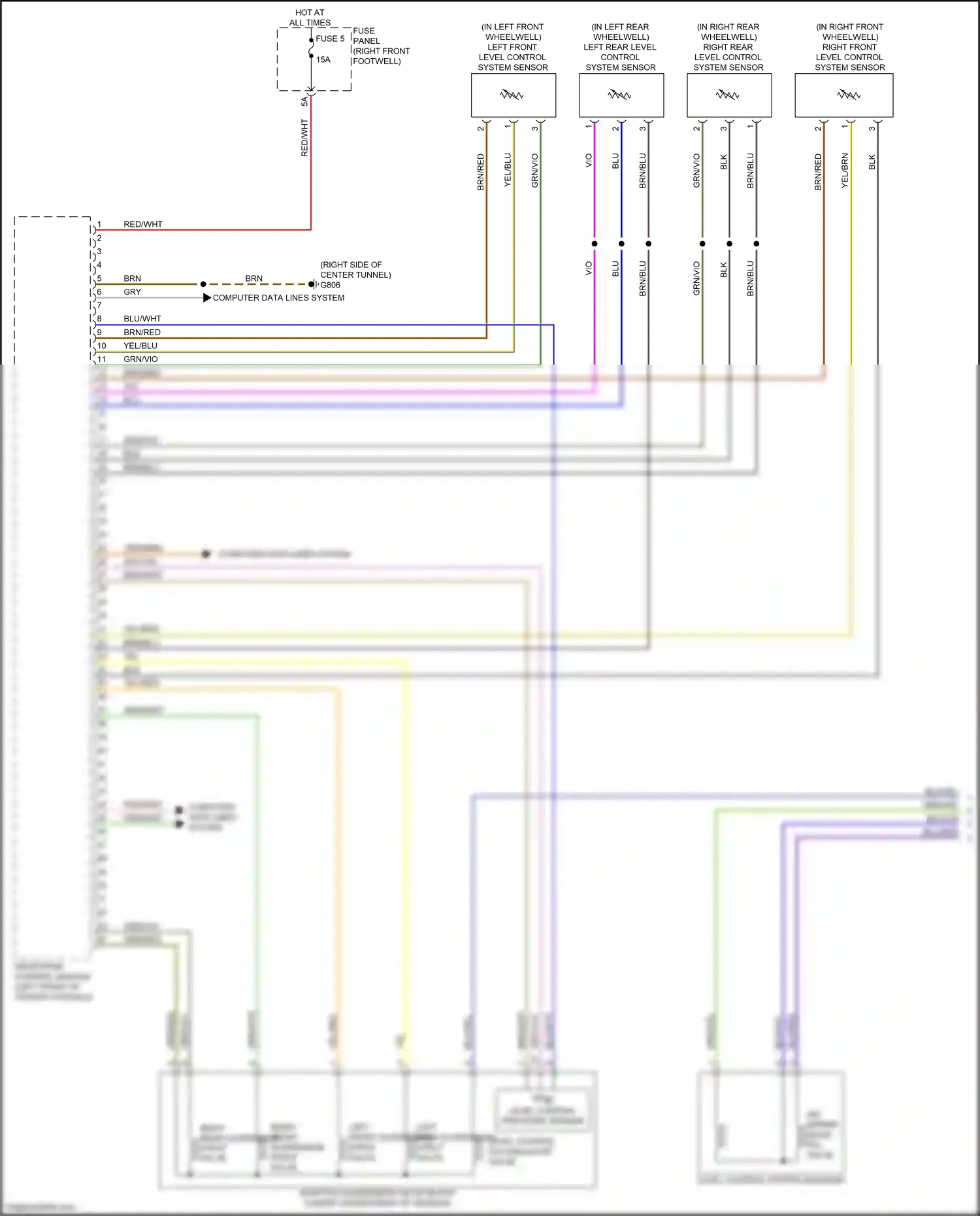 Audi e-tron S I (2020-2024) drivetrain control module wiring diagram  (2 of 5)