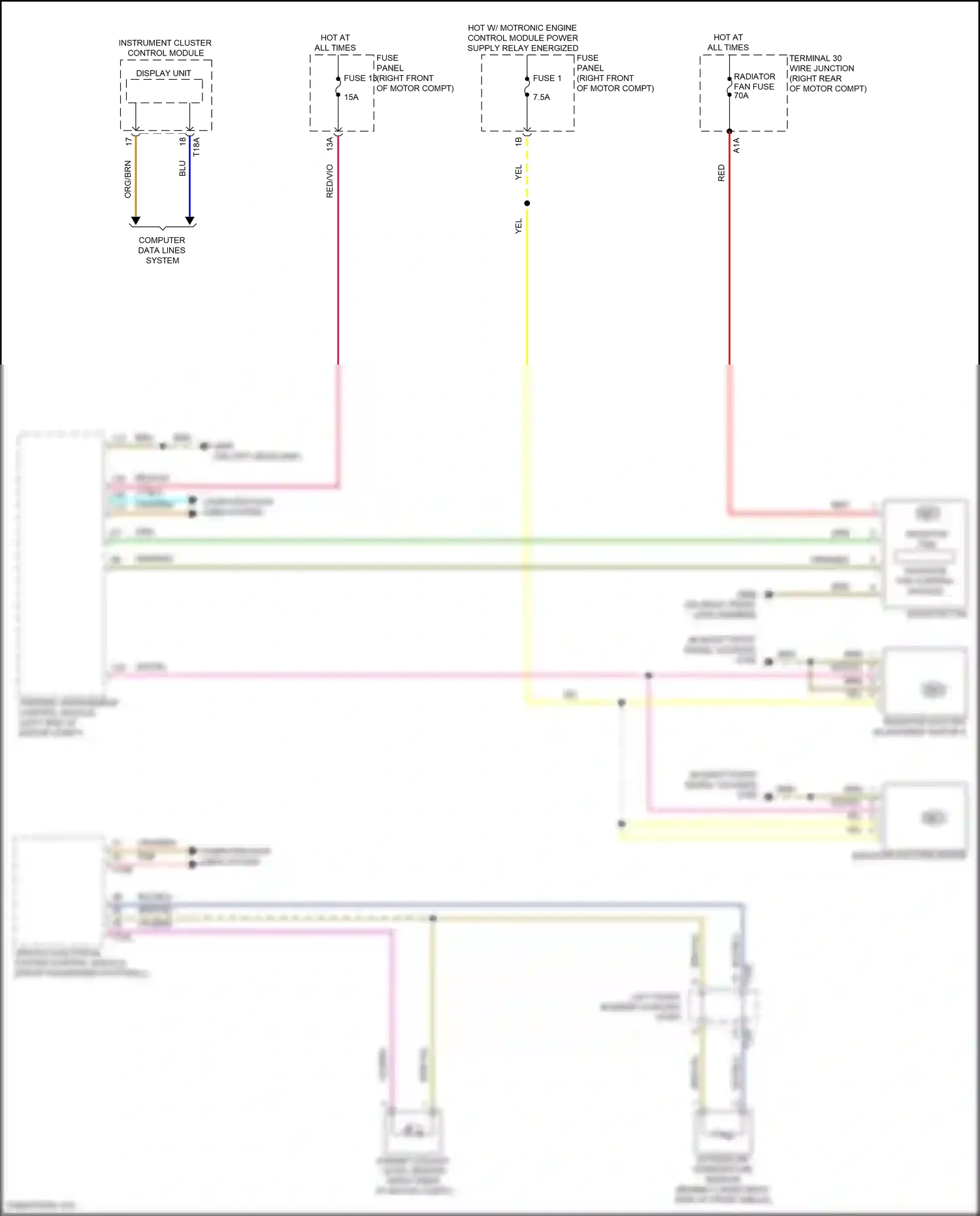 Audi e-tron S I (2020-2024) engine coolant level sensor wiring diagram  (2 of 3)