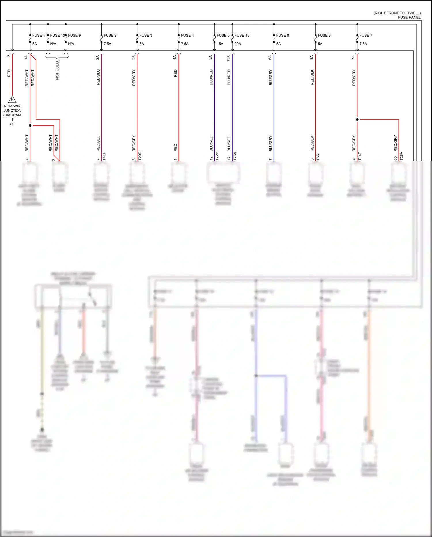 Audi e-tron S I (2020-2024) engine/ motor control module wiring diagram  (2 of 2)
