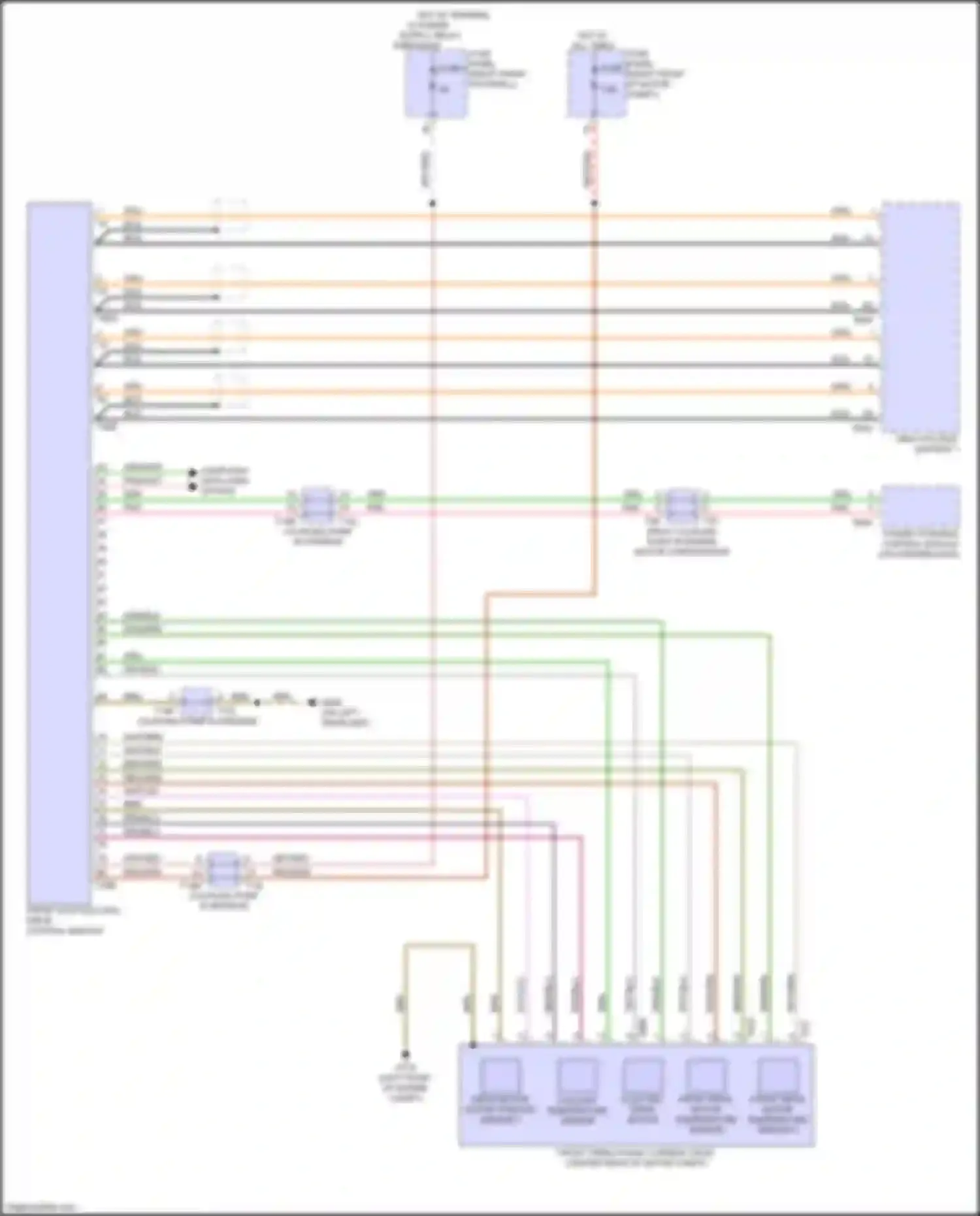 Wiring diagram front axle electric drive control module for Audi e-tron S I (2020-2024) (2 of 4)