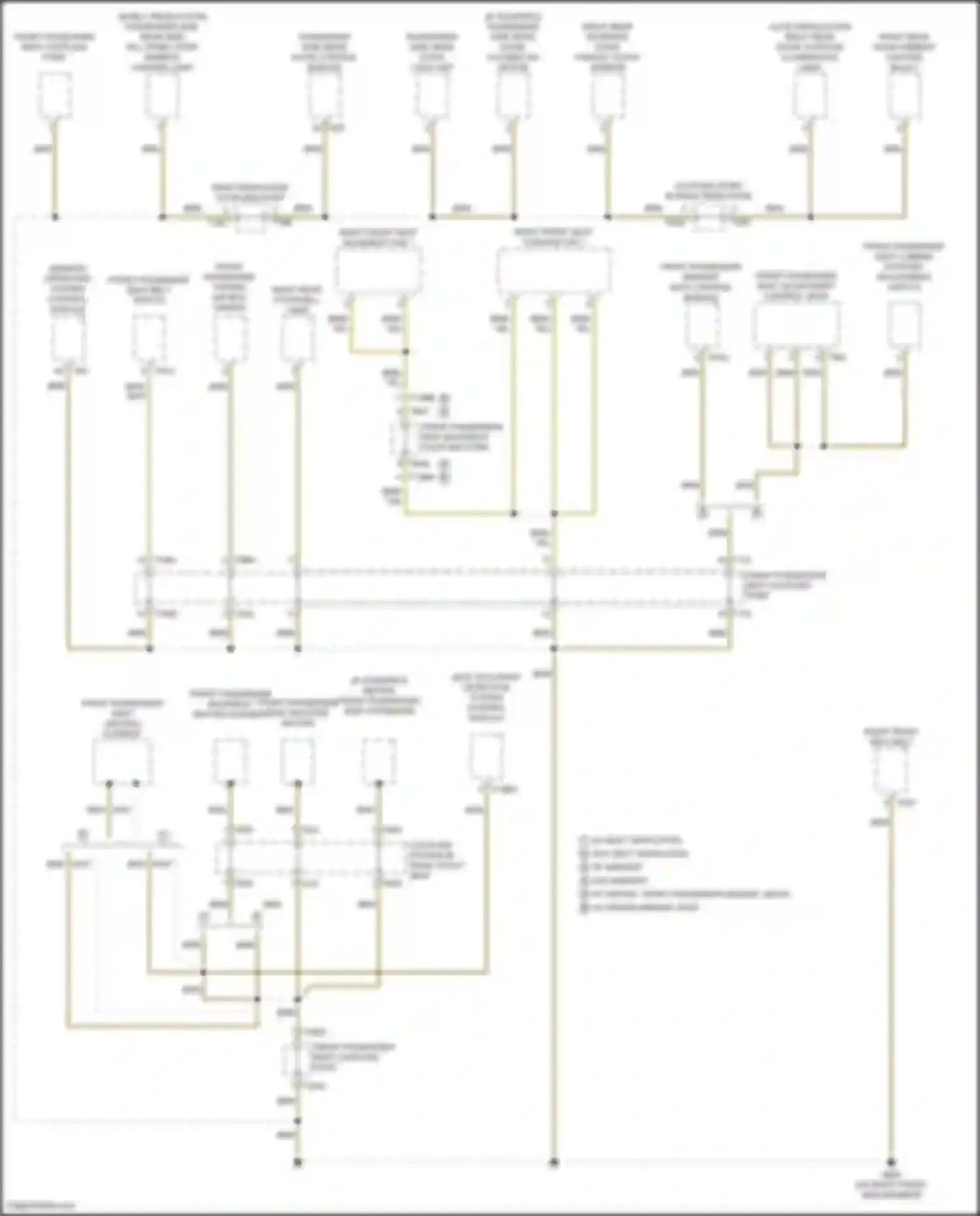 Wiring diagram front passenger seat backrest coupling point for Audi e-tron S I (2020-2024) (1 of 7)