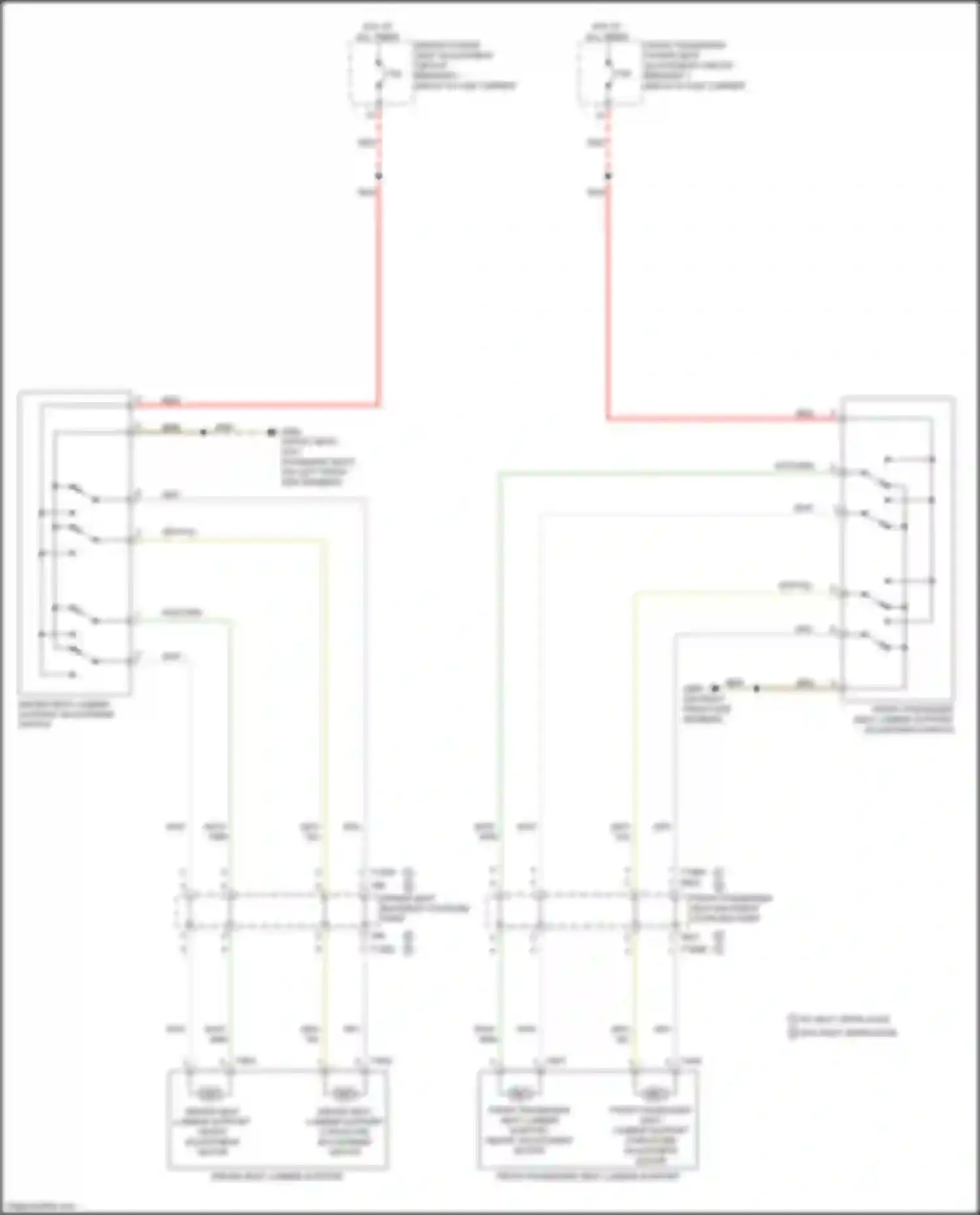 Wiring diagram front passenger seat backrest coupling point for Audi e-tron S I (2020-2024) (3 of 7)