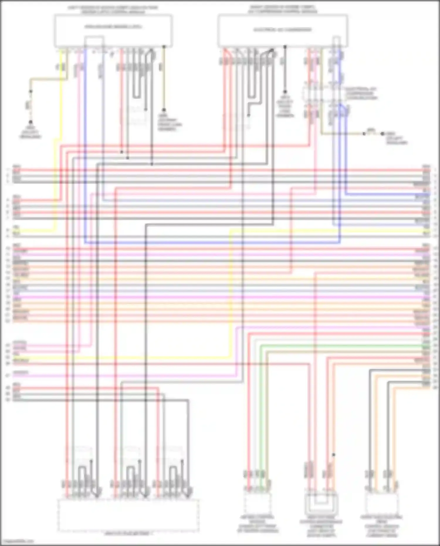 Wiring diagram high voltage battery 1 for Audi e-tron S I (2020-2024) (9 of 10)