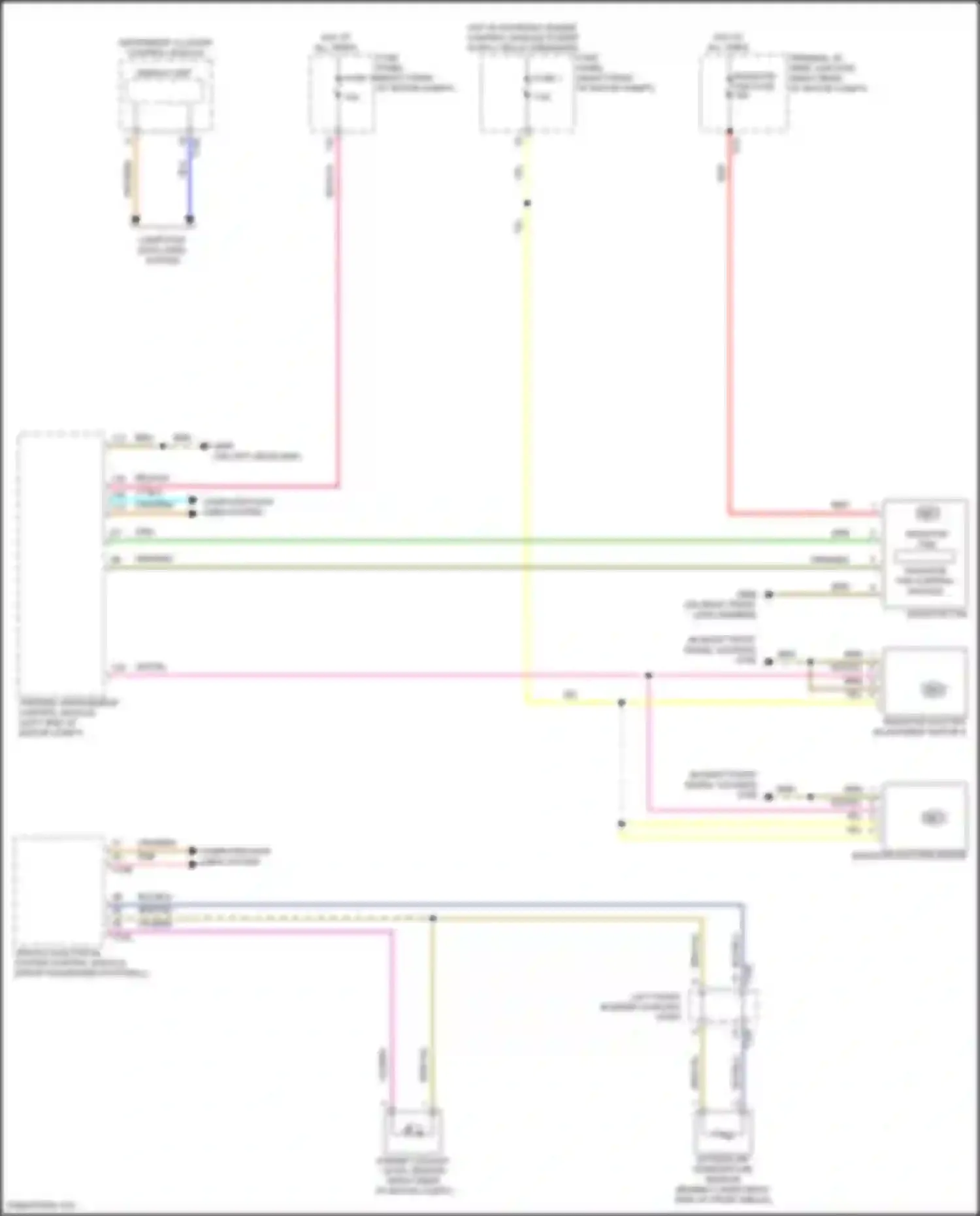 Wiring diagram hot w/ motronic engine control module power supply relay energized for Audi e-tron S I (2020-2024) (2 of 2)