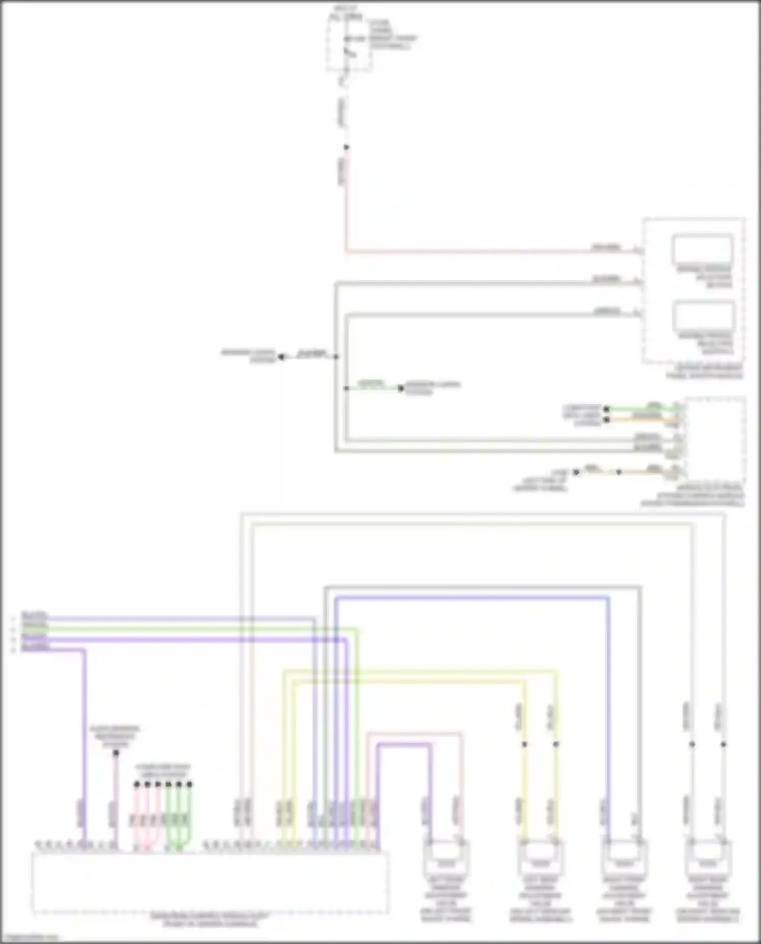 Wiring diagram left rear damping adjustment valve for Audi e-tron S I (2020-2024) (1 of 1)