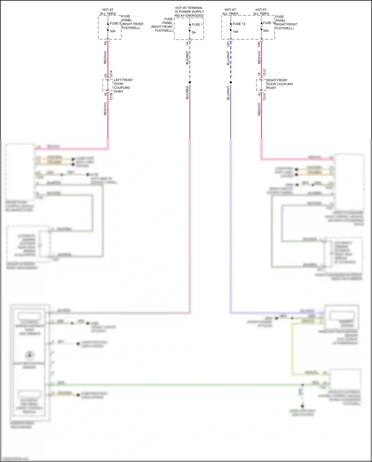 Audi e-tron S I (2020-2024) light recognition sensor wiring diagram  (3 of 3)