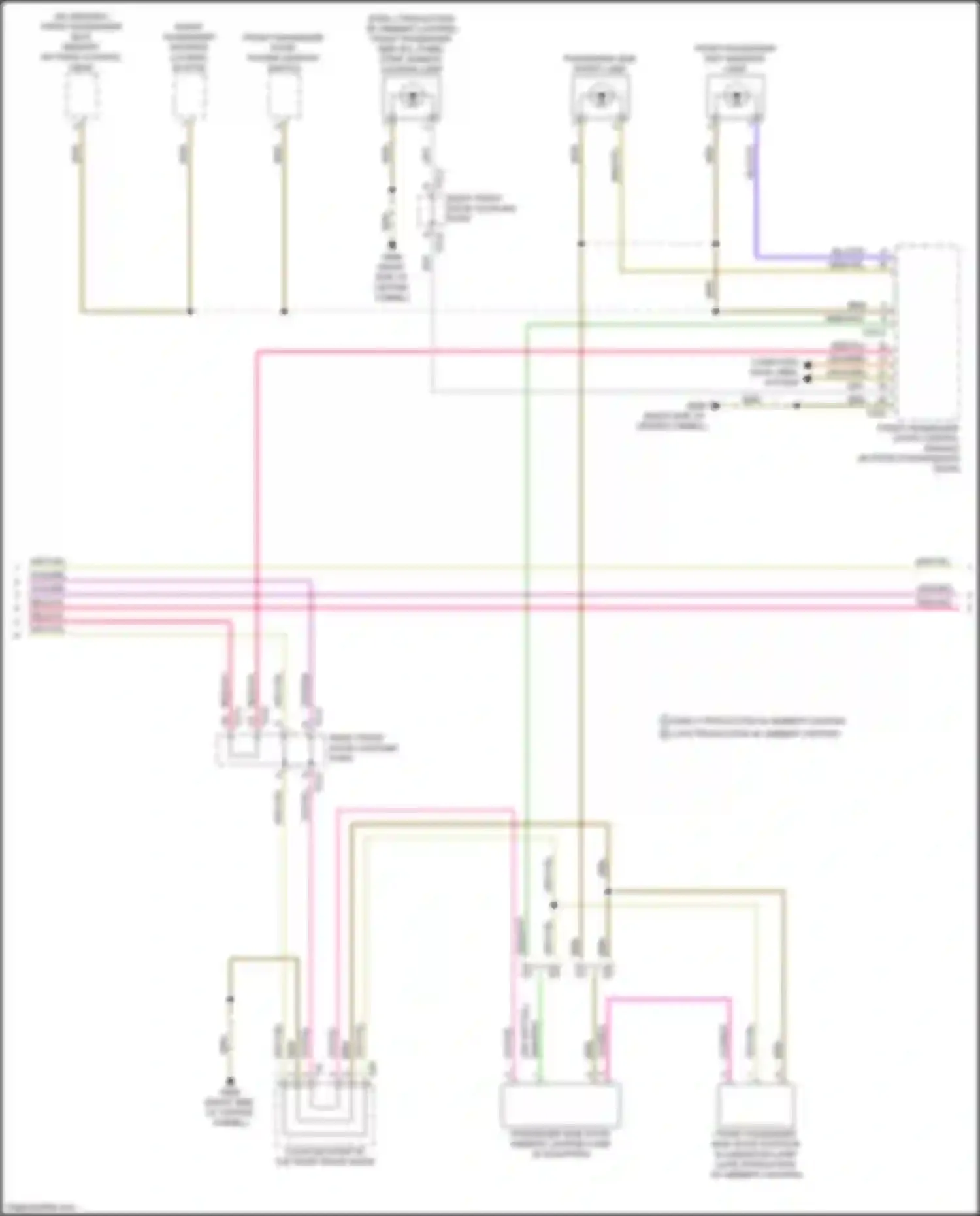 Wiring diagram passenger side entry lamp for Audi e-tron S I (2020-2024) (1 of 1)
