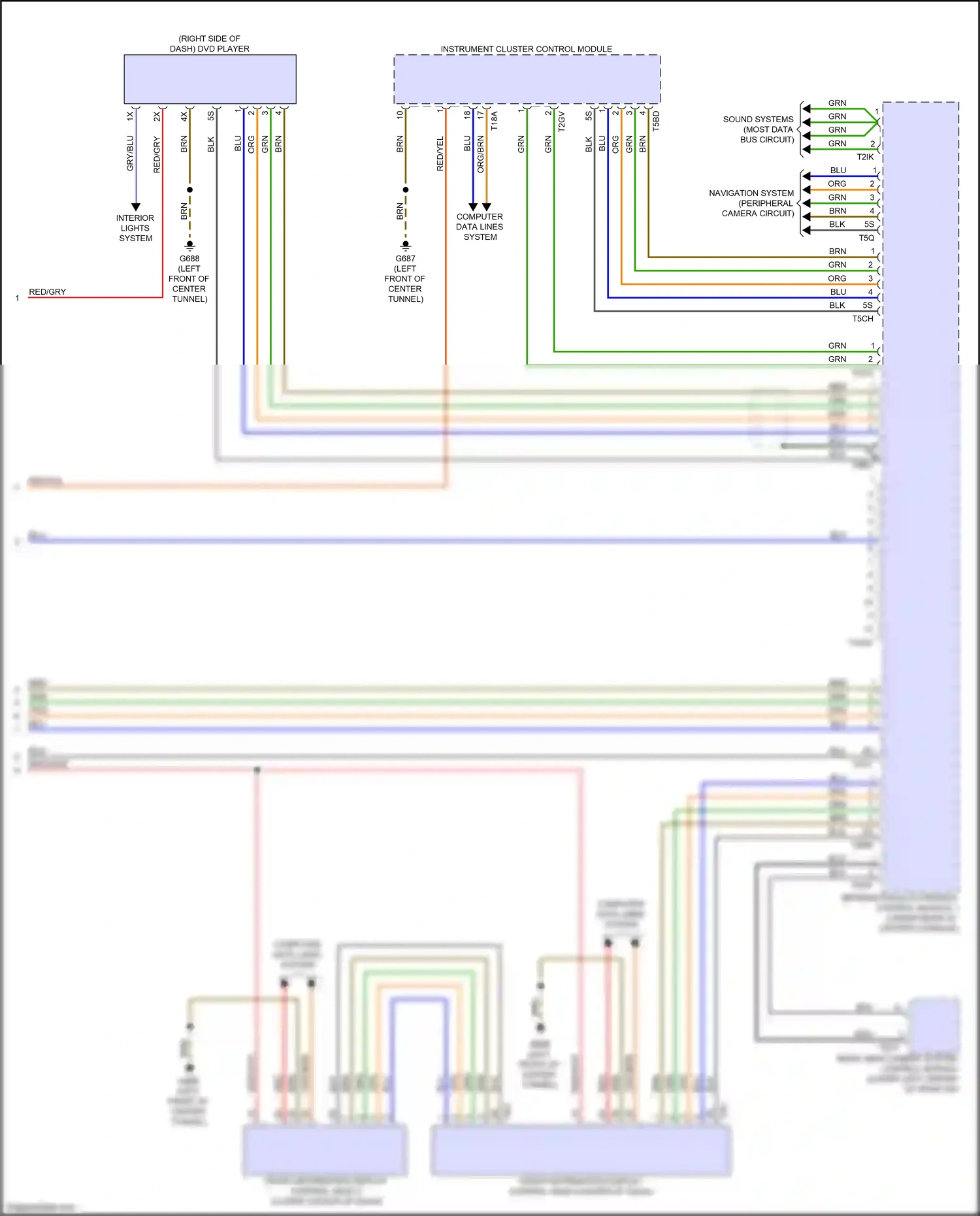 Audi e-tron S I (2020-2024) rear view camera system control module wiring diagram  (4 of 8)
