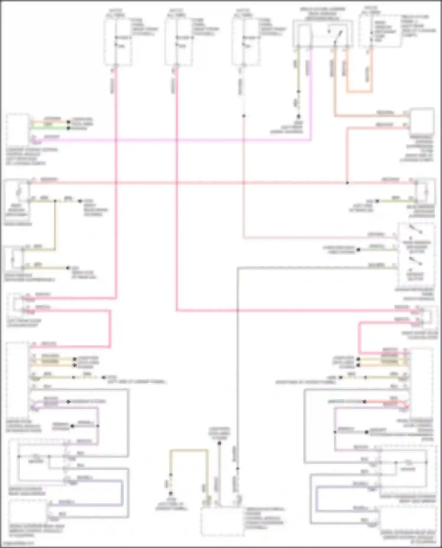 Wiring diagram rear window defogger suppressor for Audi e-tron S I (2020-2024) (1 of 2)