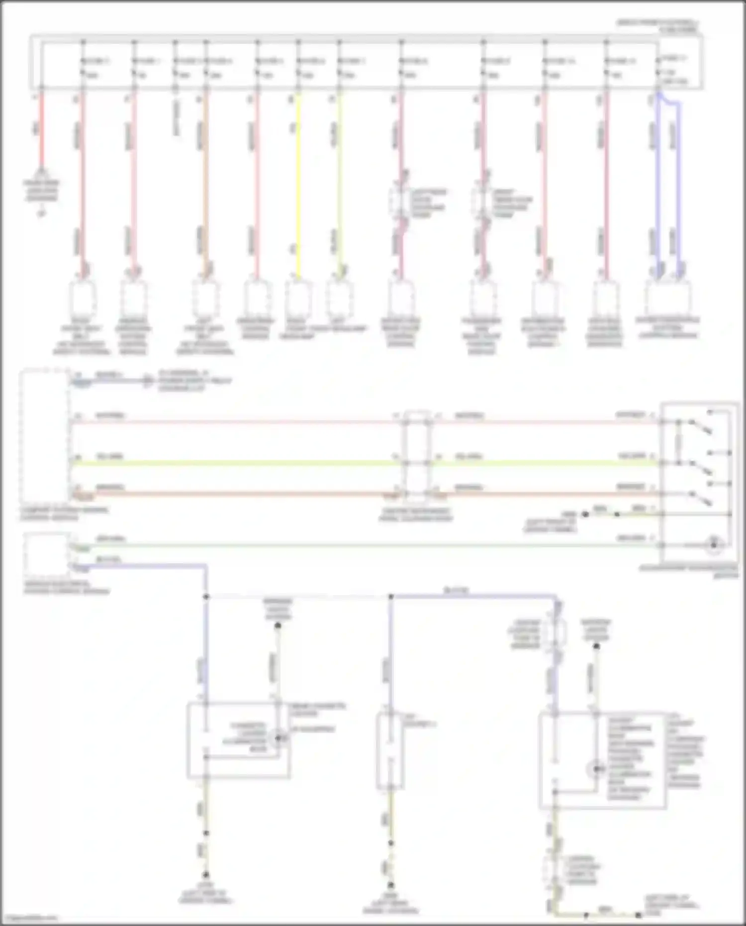 Wiring diagram right front headlamp for Audi e-tron S I (2020-2024) (6 of 6)