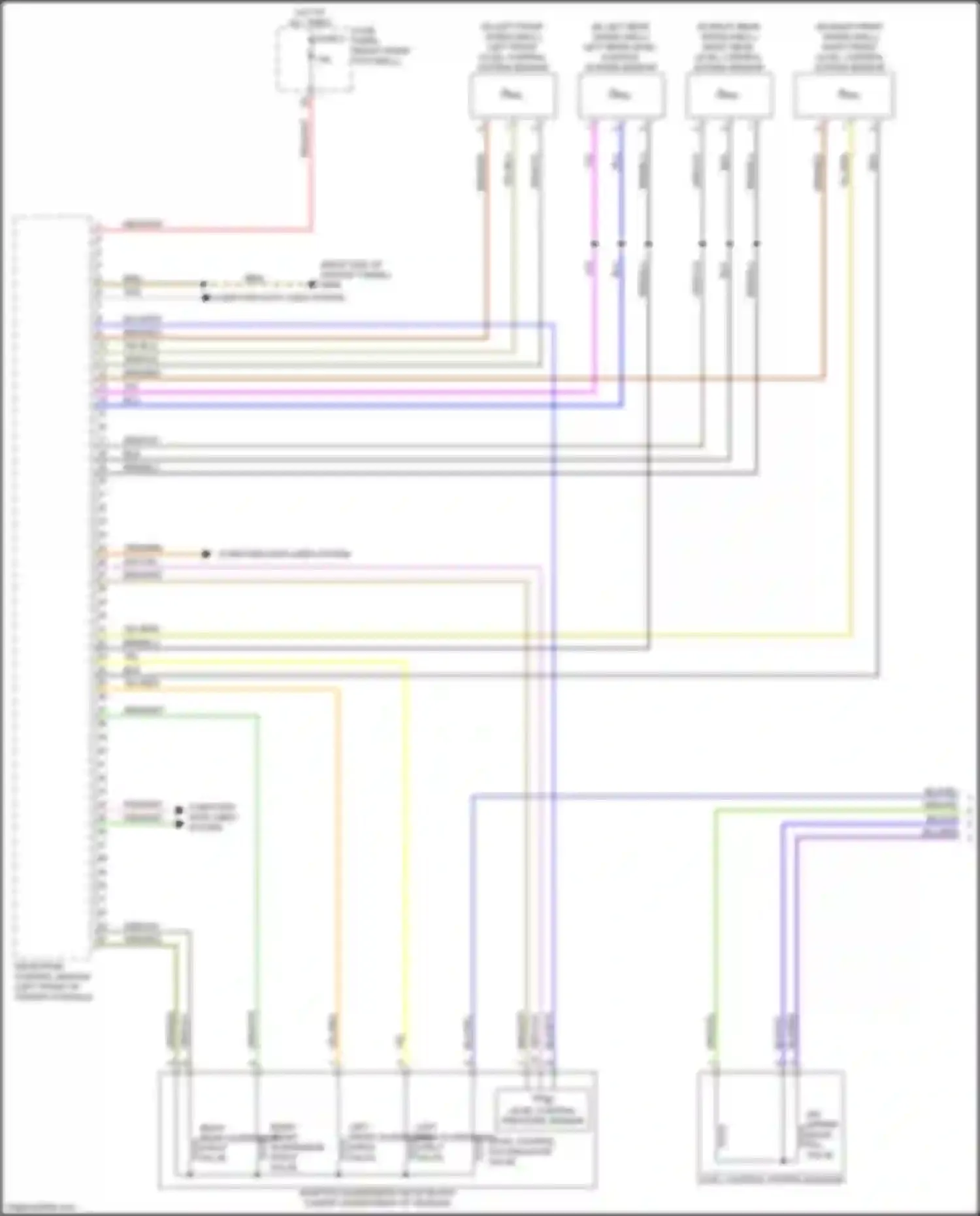 Wiring diagram right front suspension strut valve for Audi e-tron S I (2020-2024) (1 of 1)