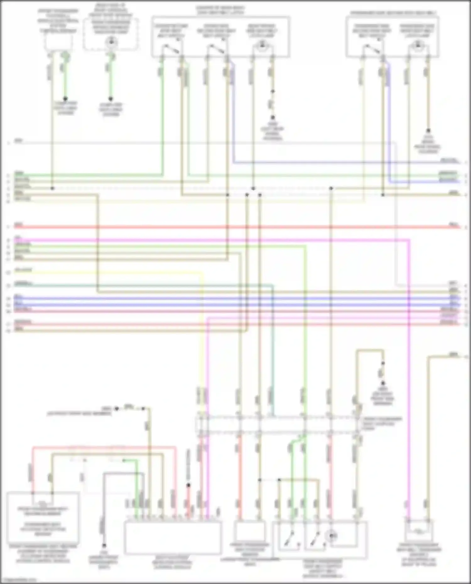 Wiring diagram seats system for Audi e-tron S I (2020-2024) (3 of 5)