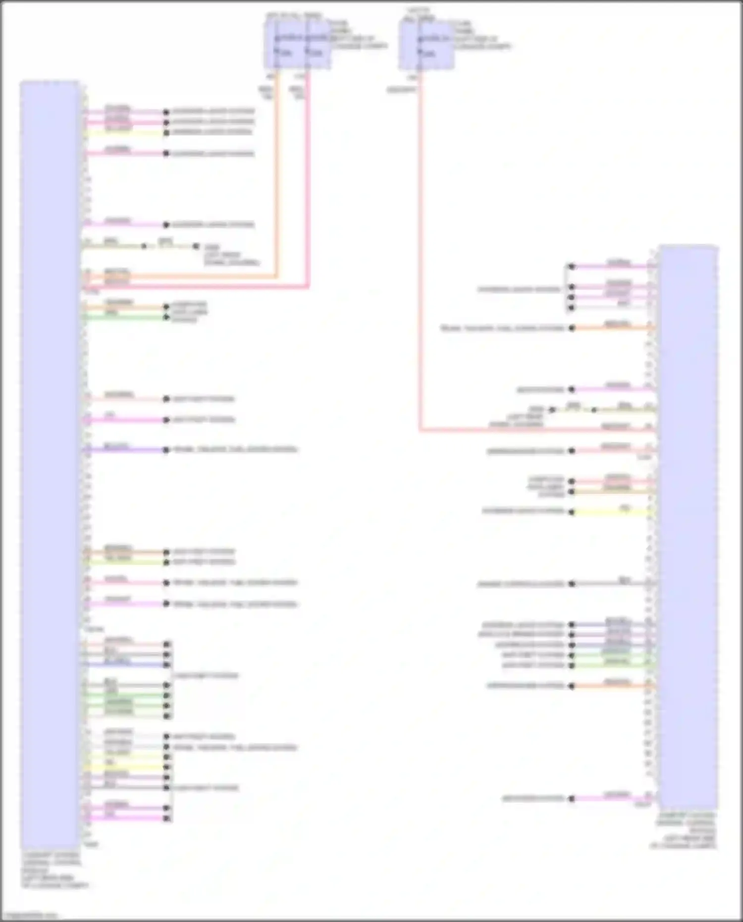 Wiring diagram seats system for Audi e-tron S I (2020-2024) (1 of 5)