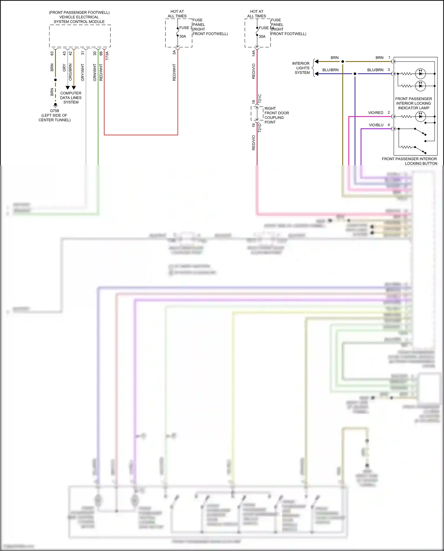 Audi e-tron S I (2020-2024) w/ safe function wiring diagram  (4 of 8)