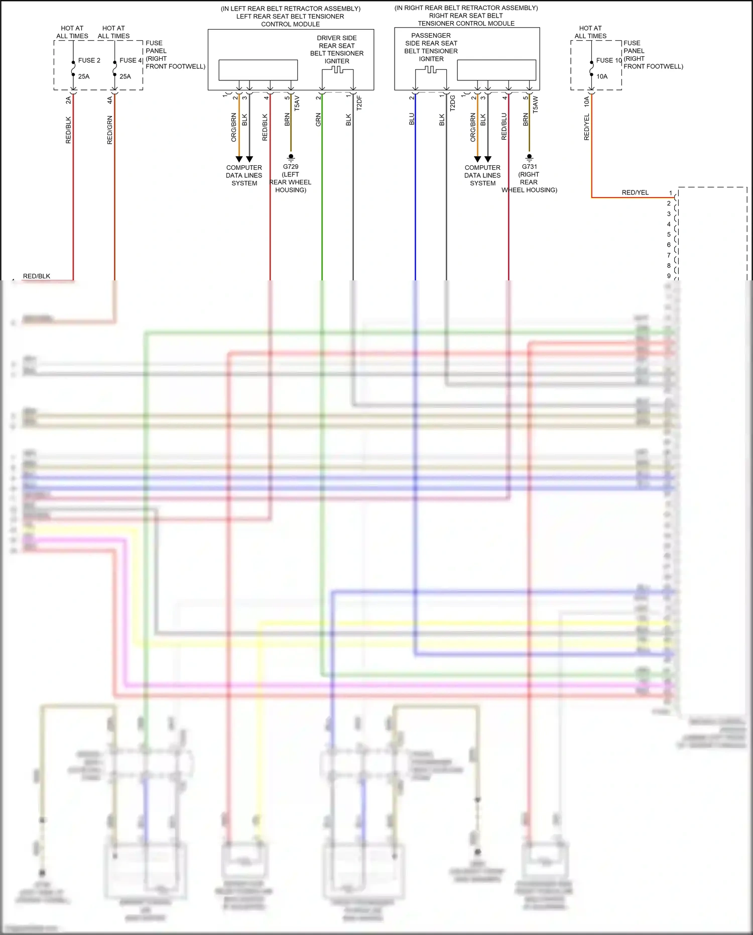 Audi e-tron Sportback I (2019-2024) computer data lines system wiring diagram  (80 of 113)