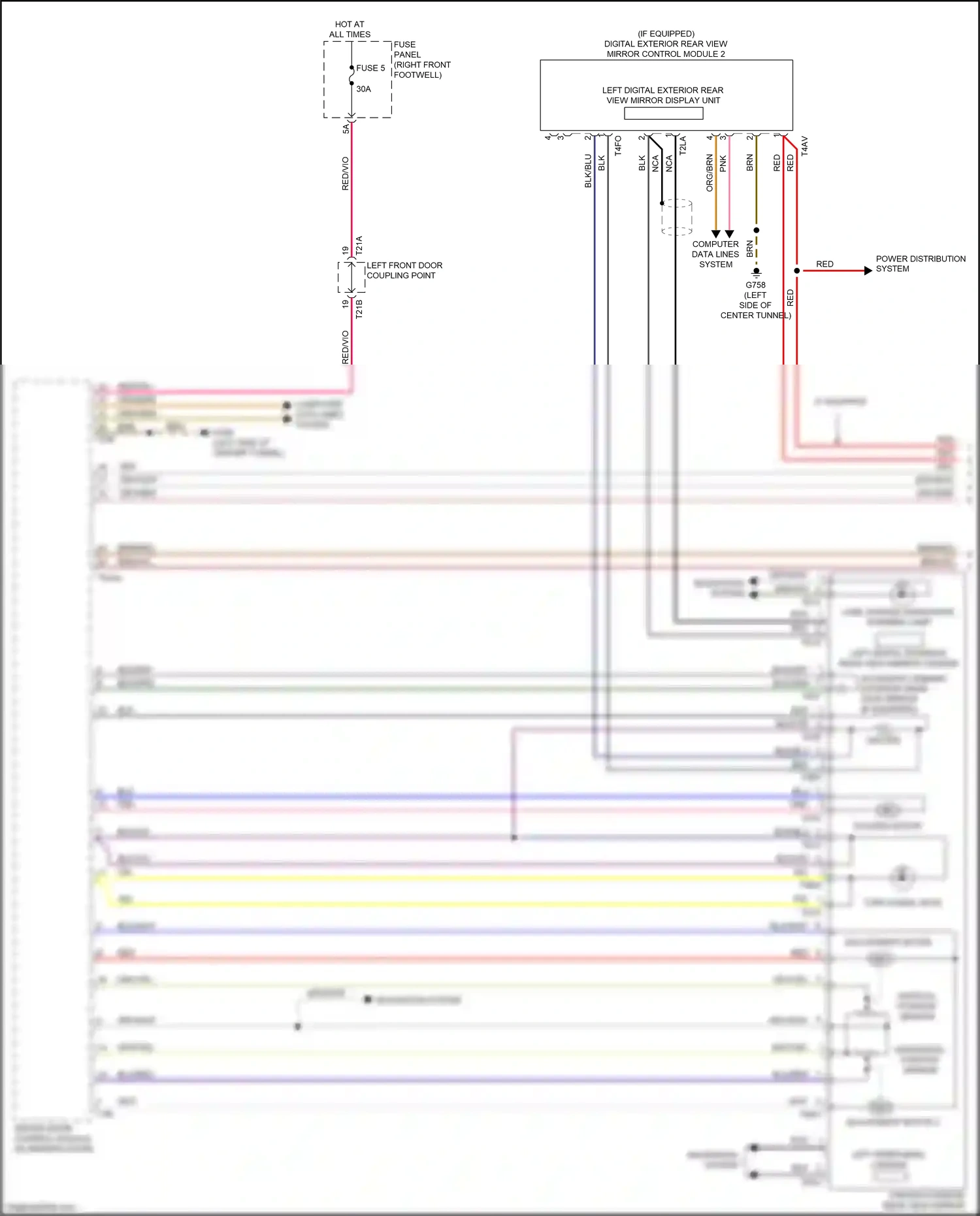 Audi e-tron Sportback I (2019-2024) computer data lines system wiring diagram  (96 of 113)