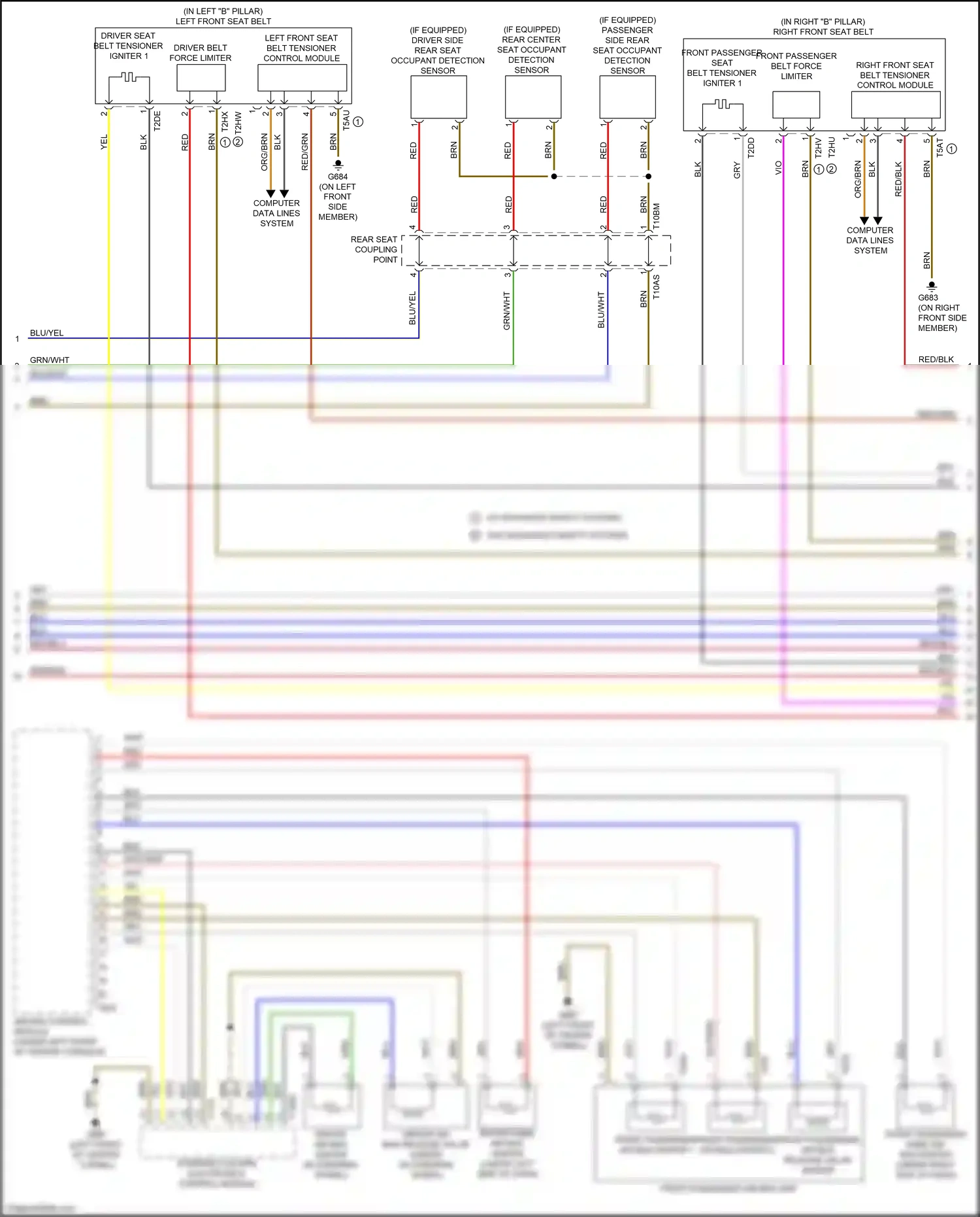 Audi e-tron Sportback I (2019-2024) steering column electronics control module wiring diagram  (13 of 14)