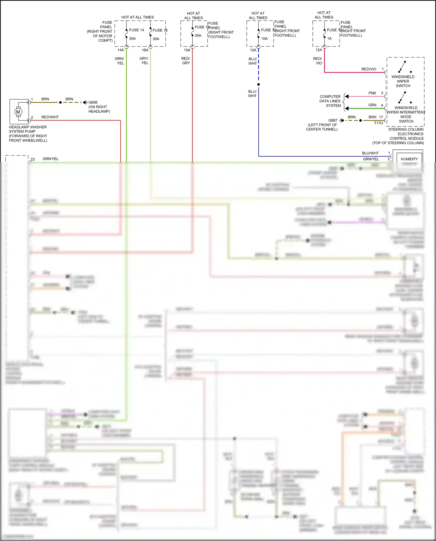 Audi e-tron Sportback I (2019-2024) steering column electronics control module wiring diagram  (10 of 14)