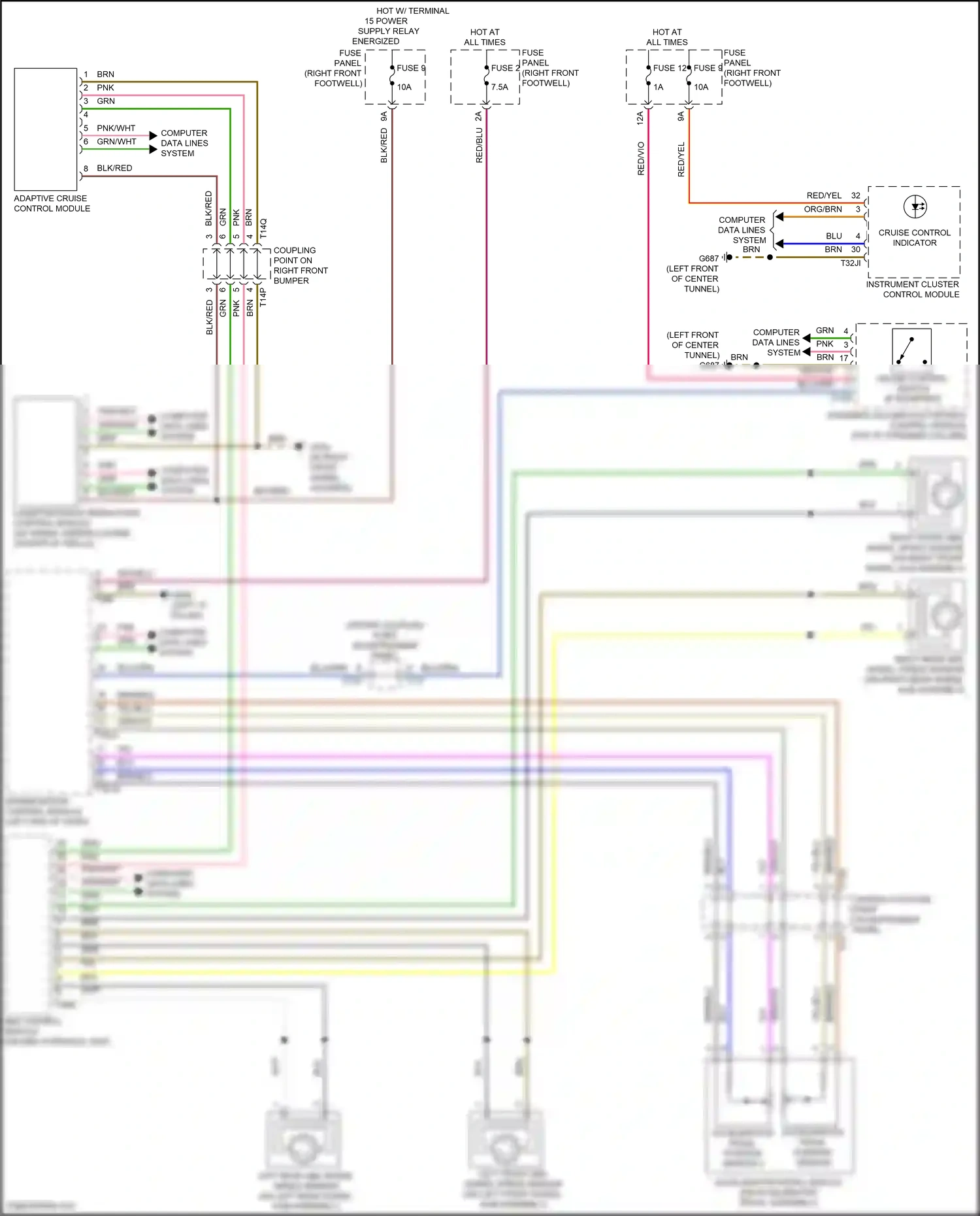 Audi e-tron Sportback I (2019-2024) steering column electronics control module wiring diagram  (11 of 14)